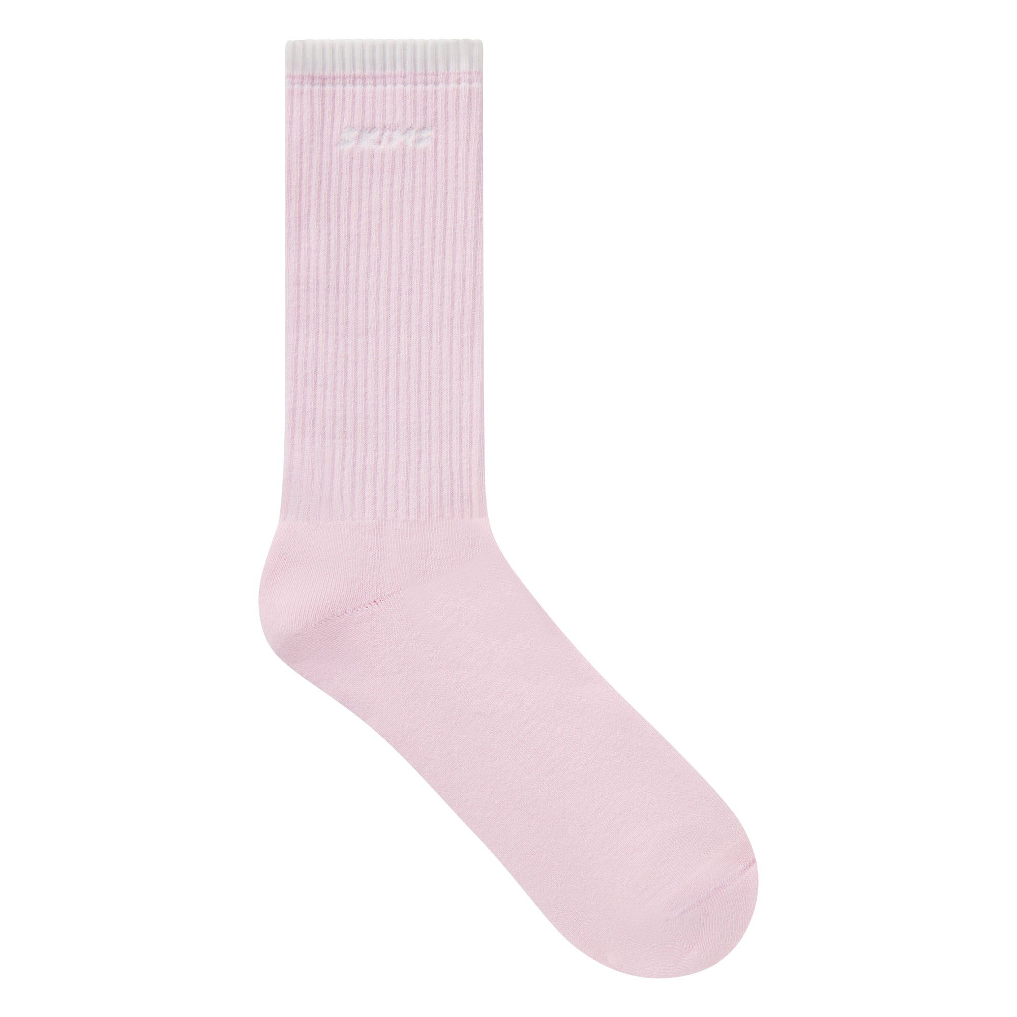 SKIMS SOCKS RIBBED CREW LOGO SOCK 3-PACK | CHERRY BLOSSOM MULTI - Image 5