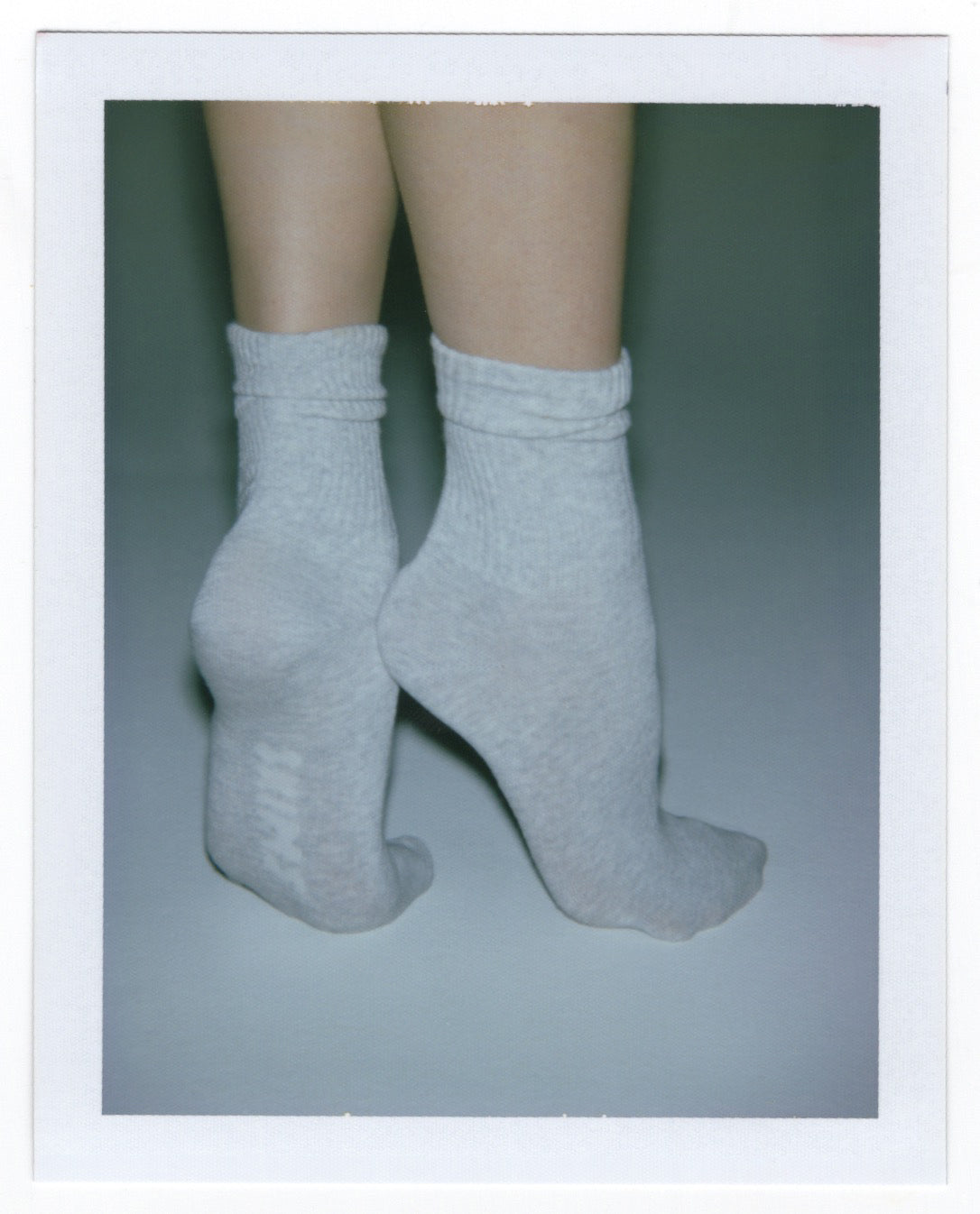 RIBBED CREW SOCK | LIGHT HEATHER GREY - Image 8