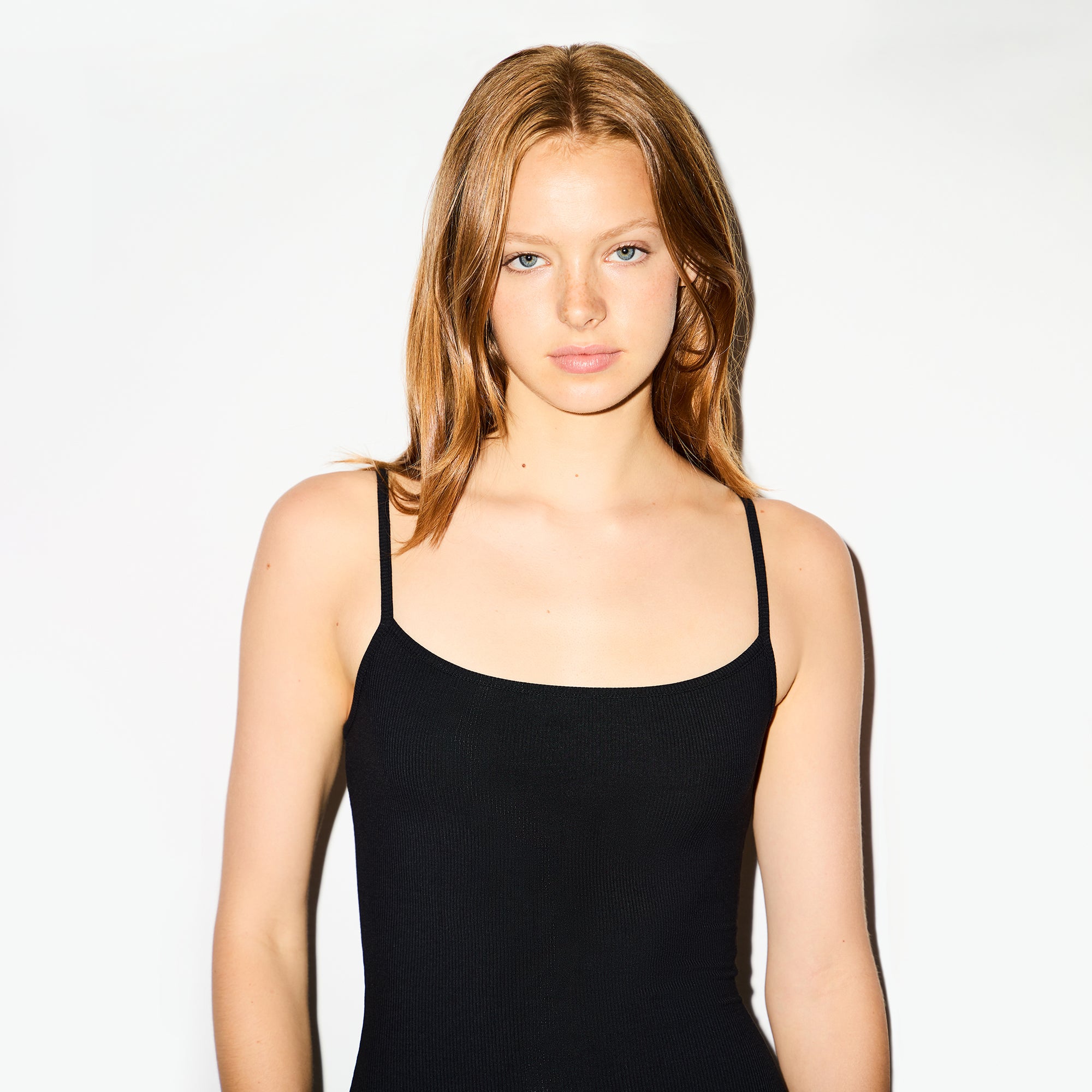 SOFT LOUNGE LONG SLIP DRESS | ONYX - Image 3