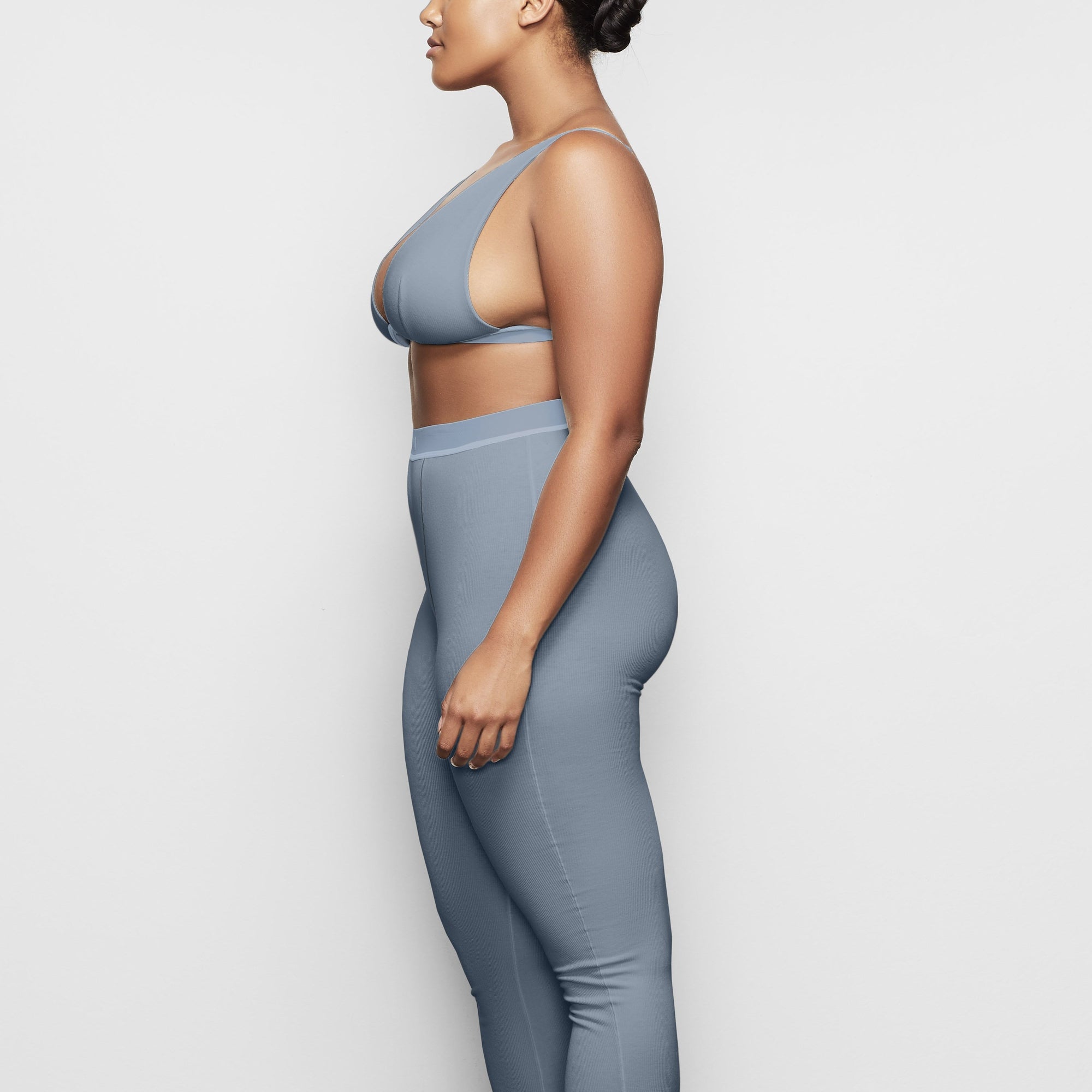 COTTON RIB LEGGING | KYANITE - Image 3