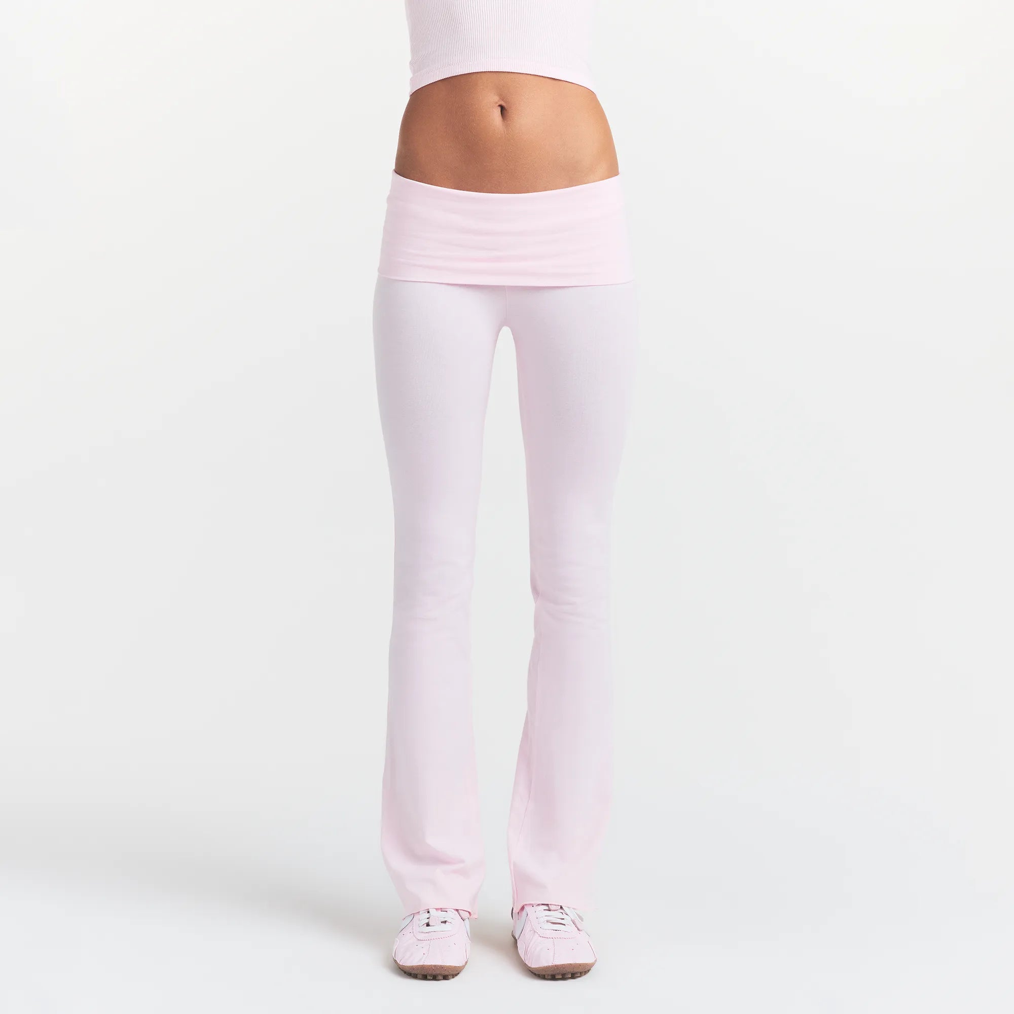 COTTON JERSEY FOLDOVER PANT | CHERRY BLOSSOM - Image 3