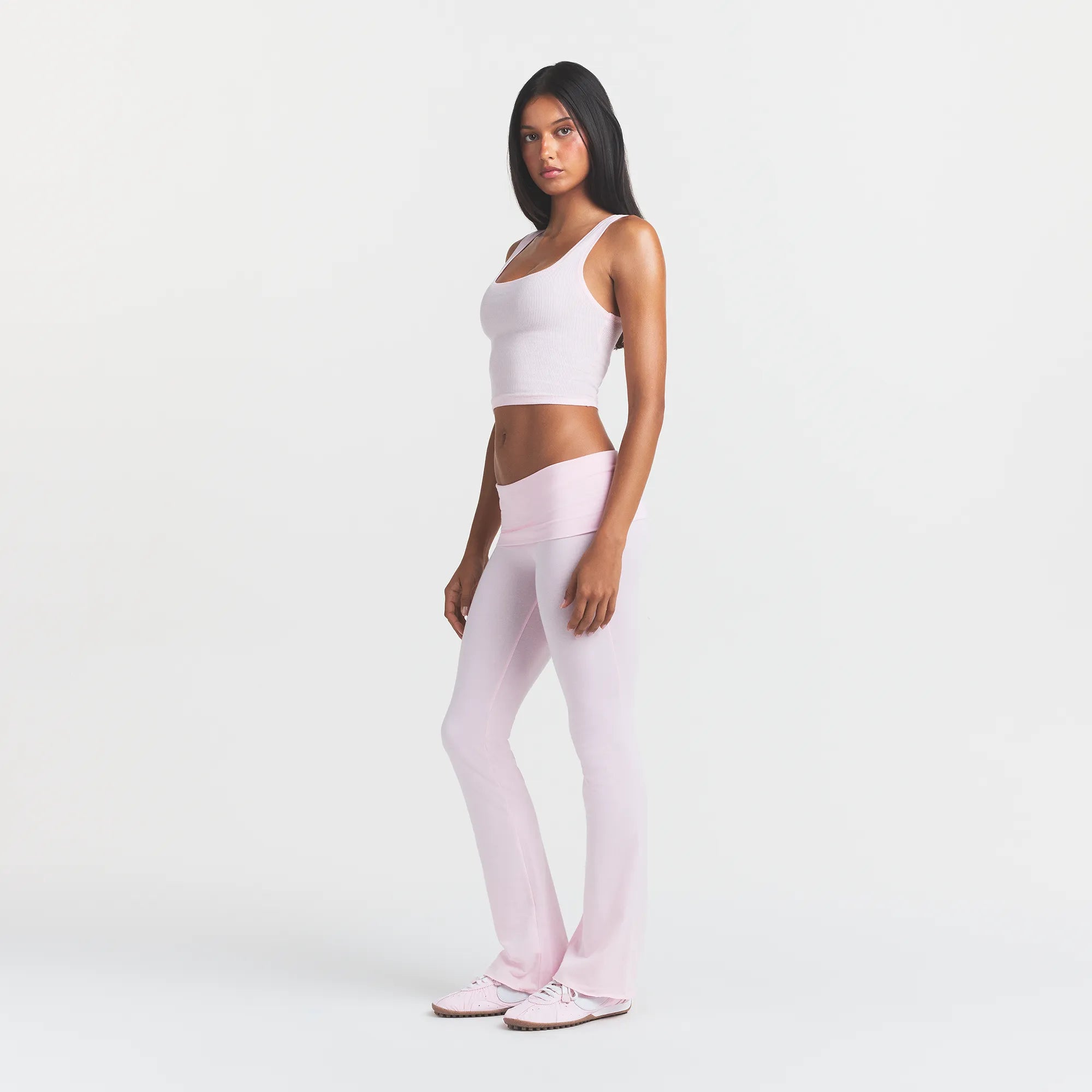 COTTON JERSEY FOLDOVER PANT | CHERRY BLOSSOM - Image 2