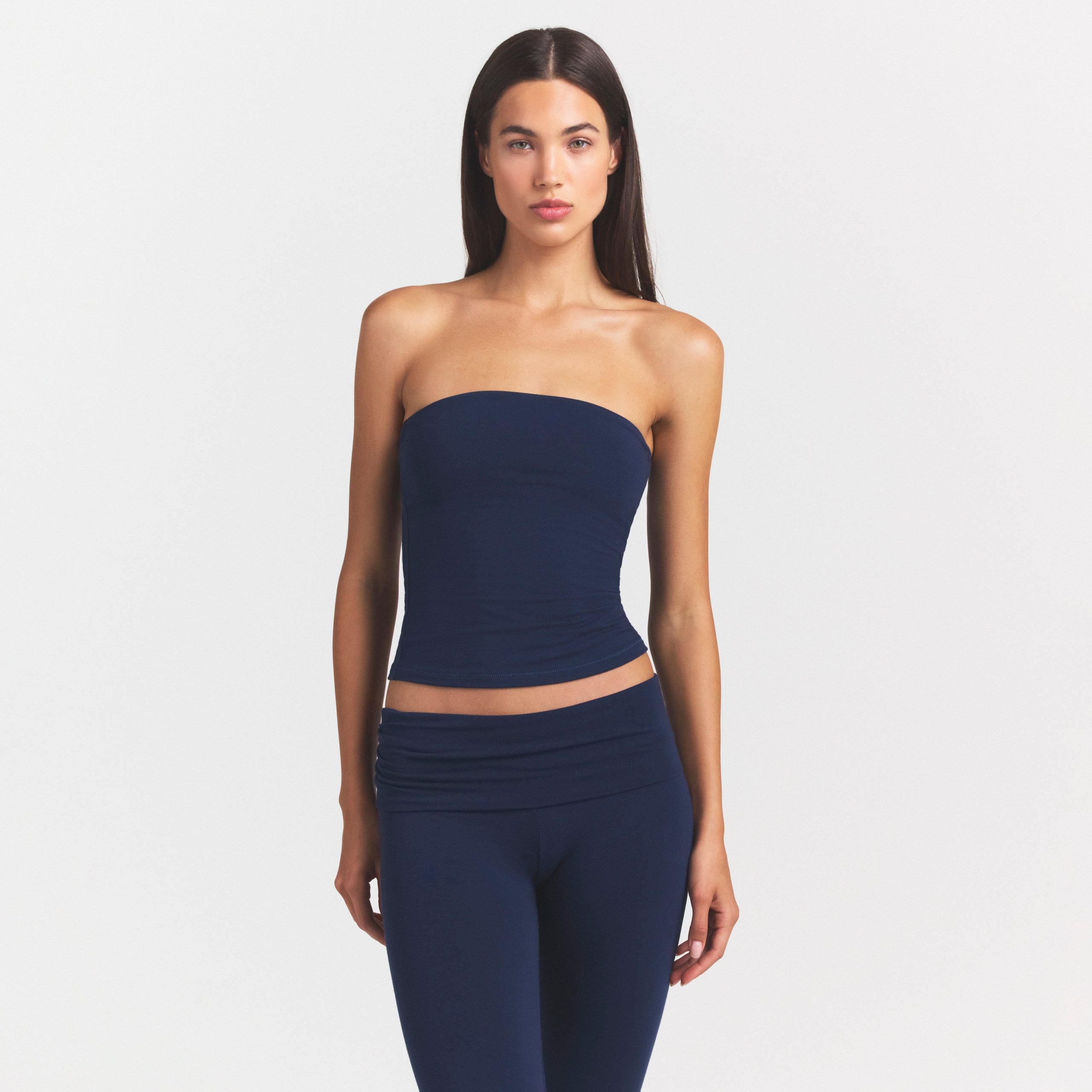 COTTON JERSEY FOLDOVER PANT | NAVY - Image 5