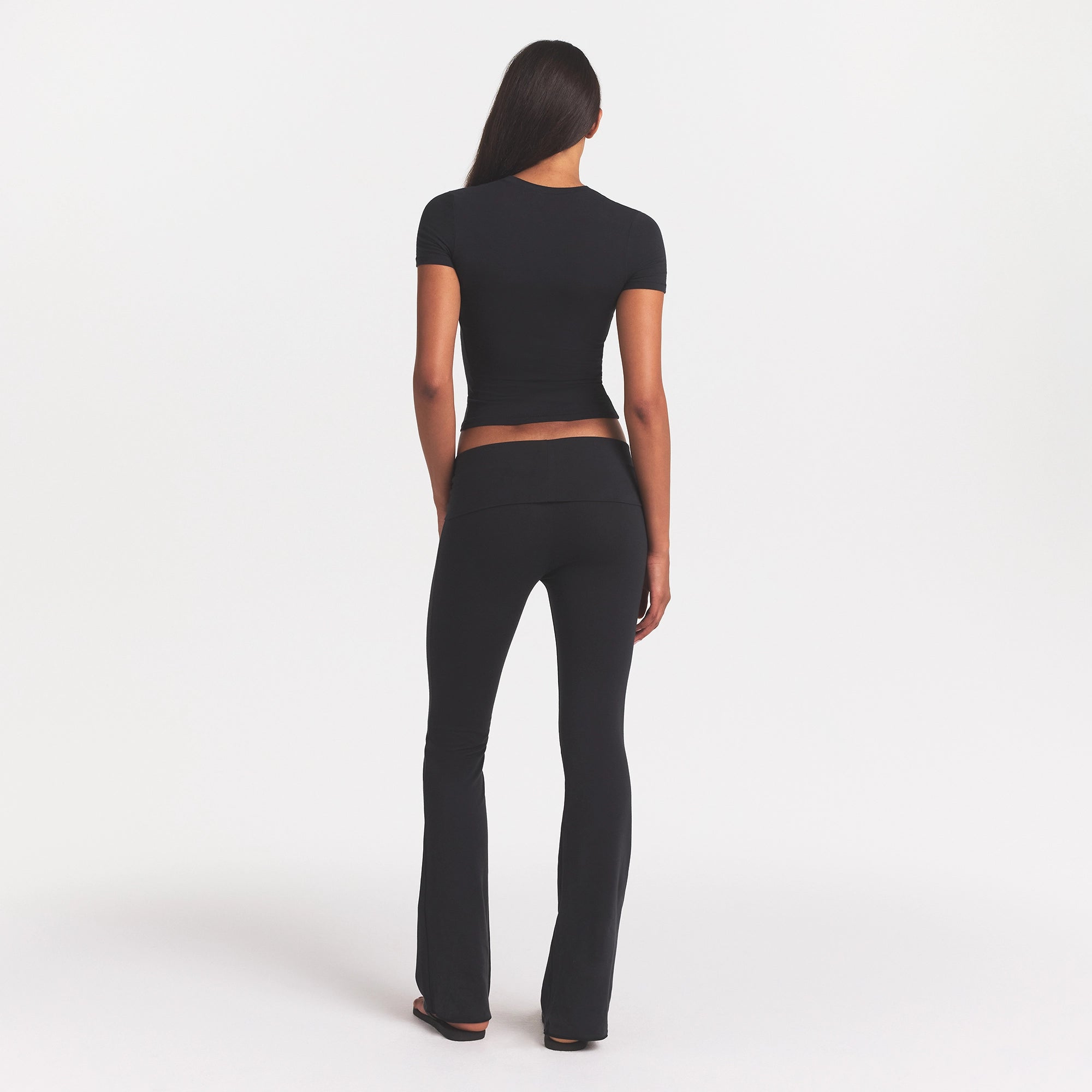 COTTON JERSEY FOLDOVER PANT | SOOT - Image 4