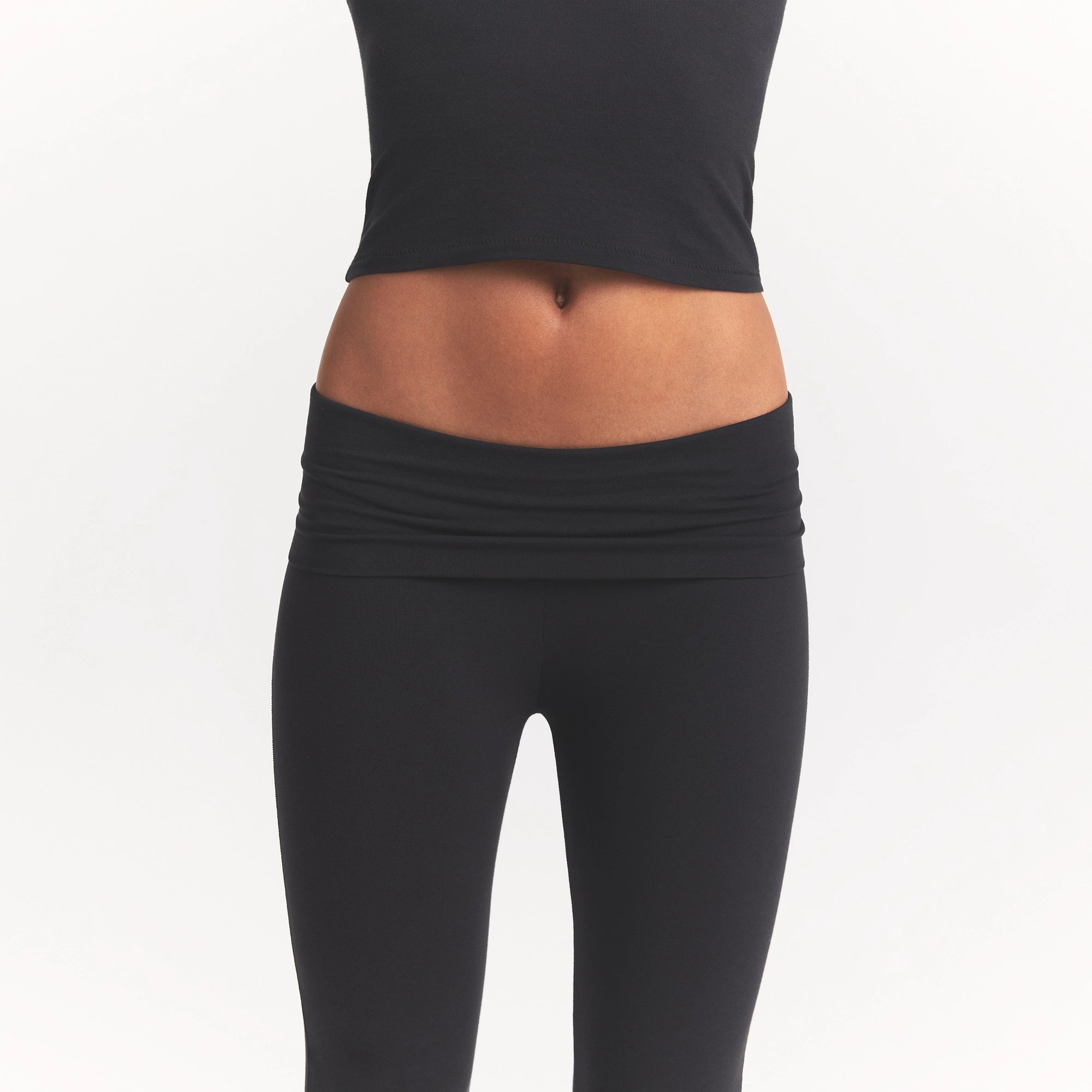 COTTON JERSEY FOLDOVER PANT | SOOT - Image 3