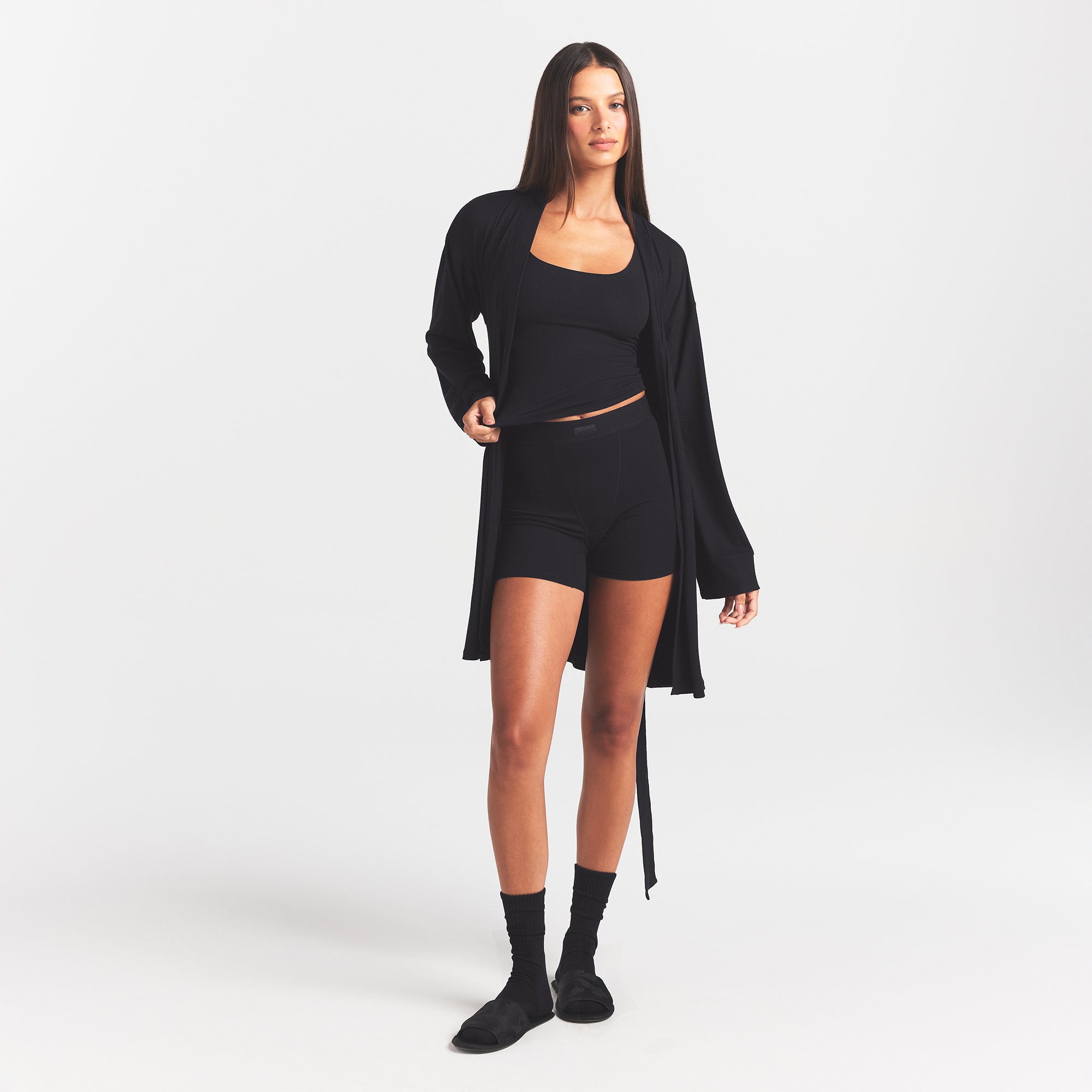 SOFT LOUNGE ROBE | ONYX - Image 4