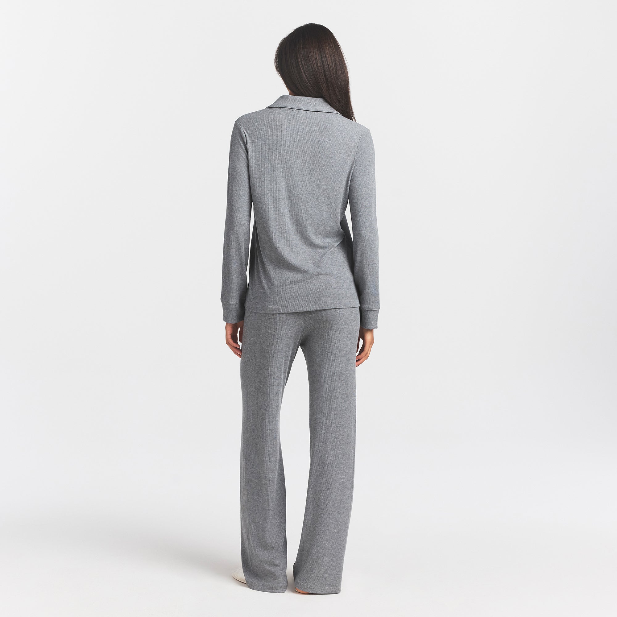 SOFT LOUNGE SLEEP SET | HEATHER GREY - Image 5