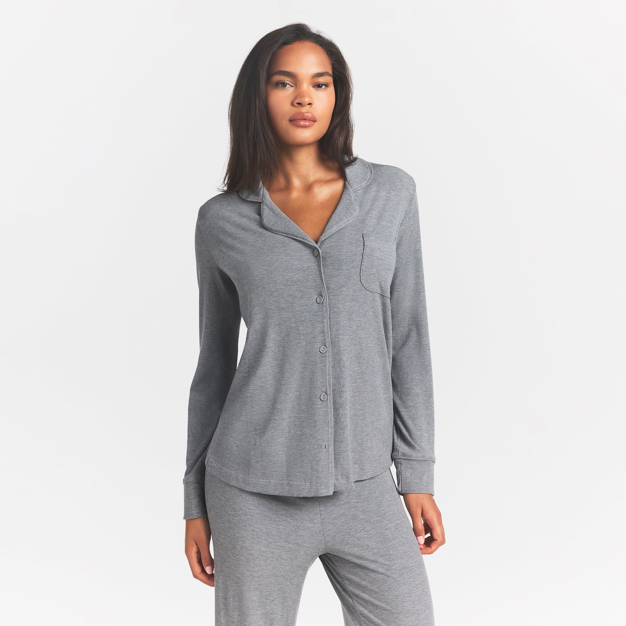 SOFT LOUNGE SLEEP SET | HEATHER GREY - Image 3