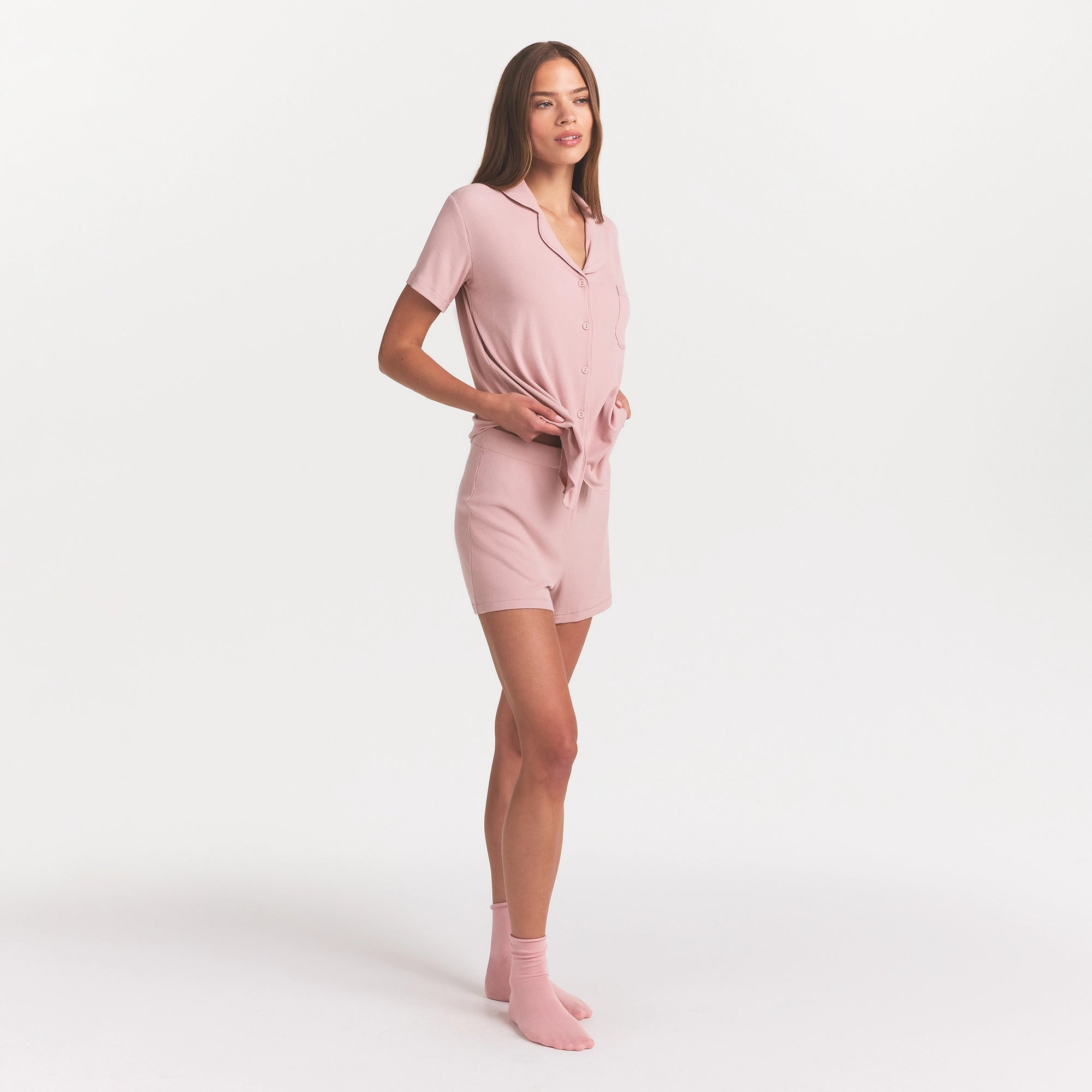 SOFT LOUNGE SHORT SLEEP SET | MORGANITE - Image 4