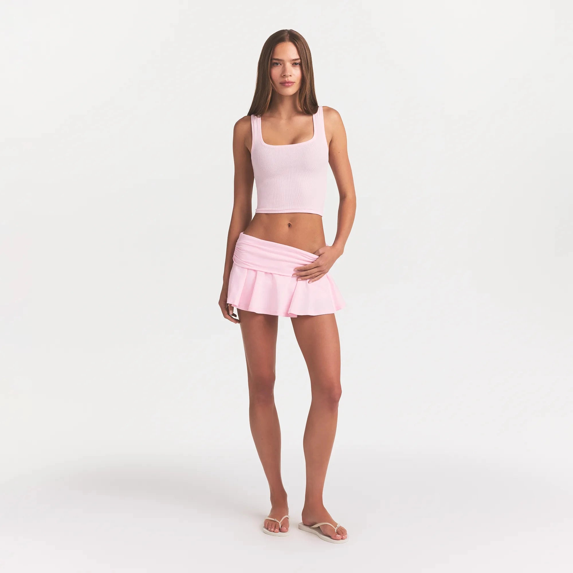 COTTON RIB TANK | CHERRY BLOSSOM - Image 2