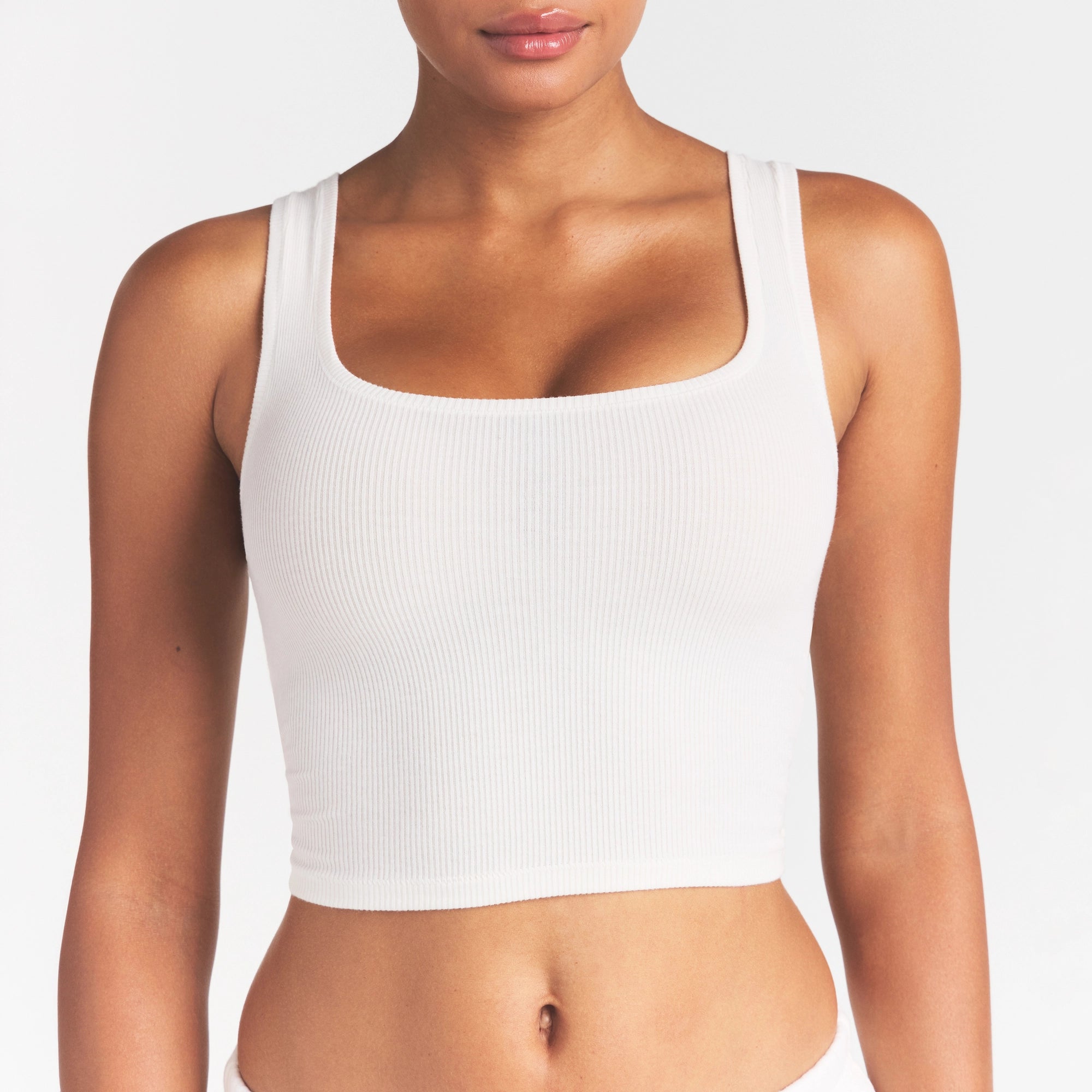 COTTON RIB TANK | MARBLE - Image 4