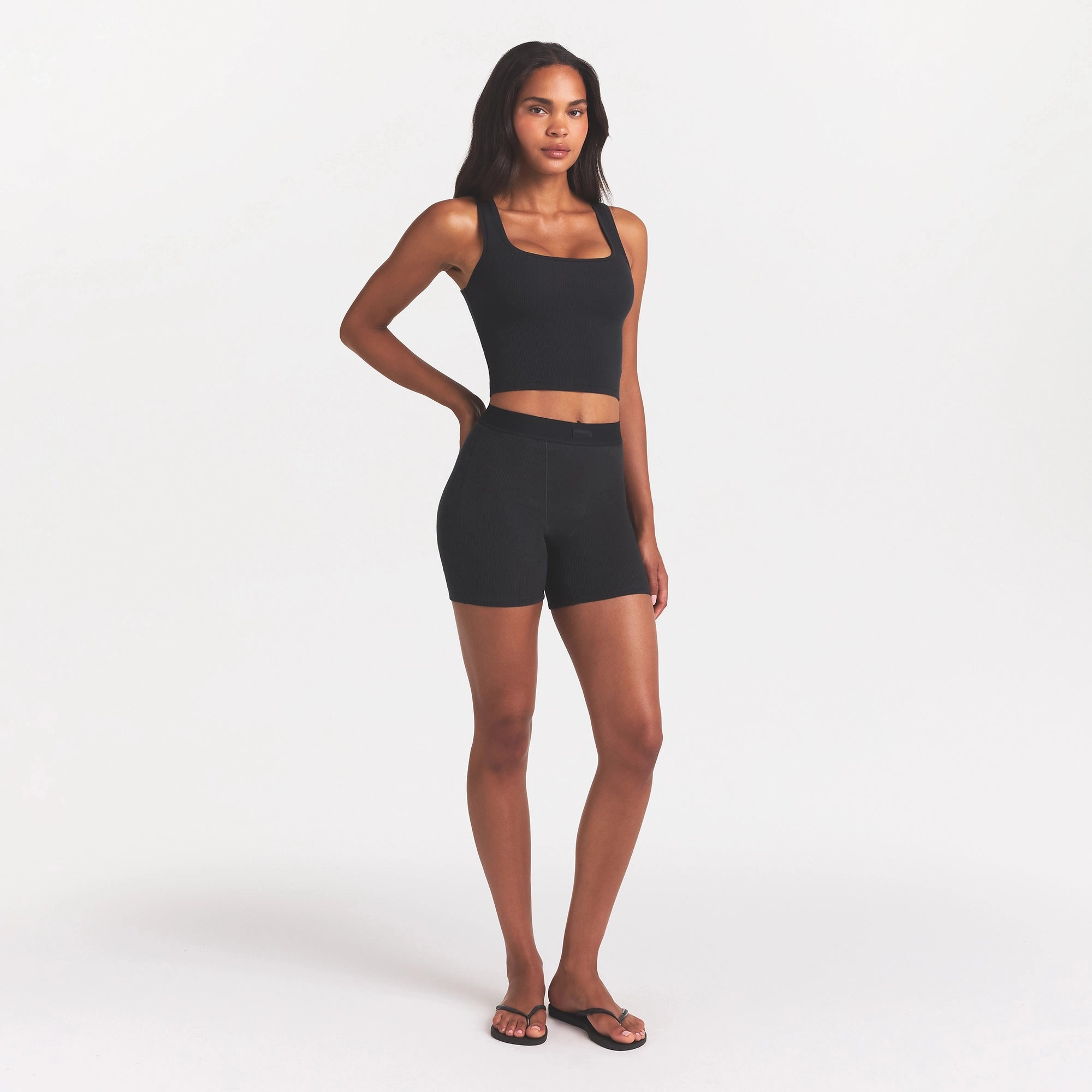 COTTON RIB TANK | SOOT - Image 2