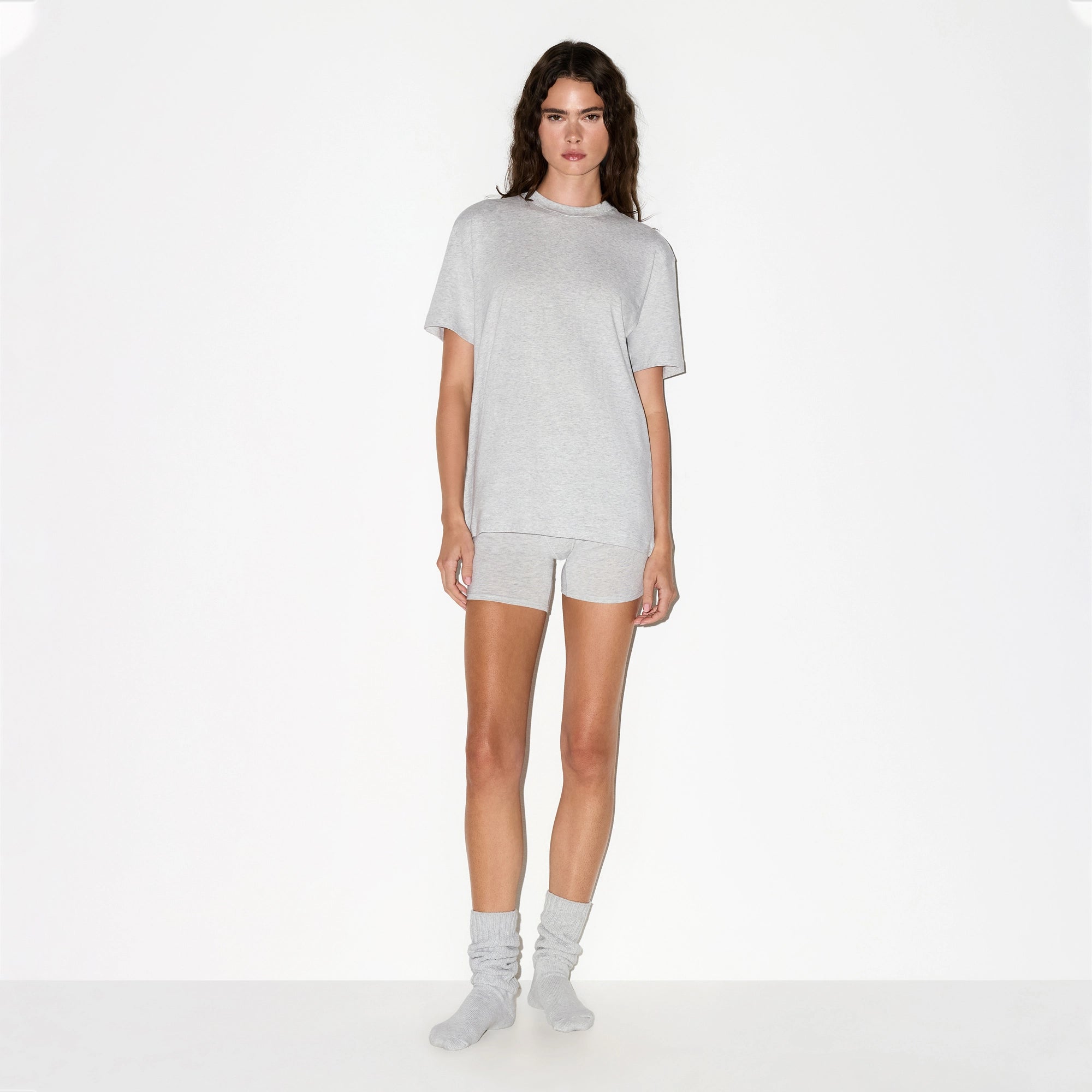 BOYFRIEND T-SHIRT | LIGHT HEATHER GREY - Image 2