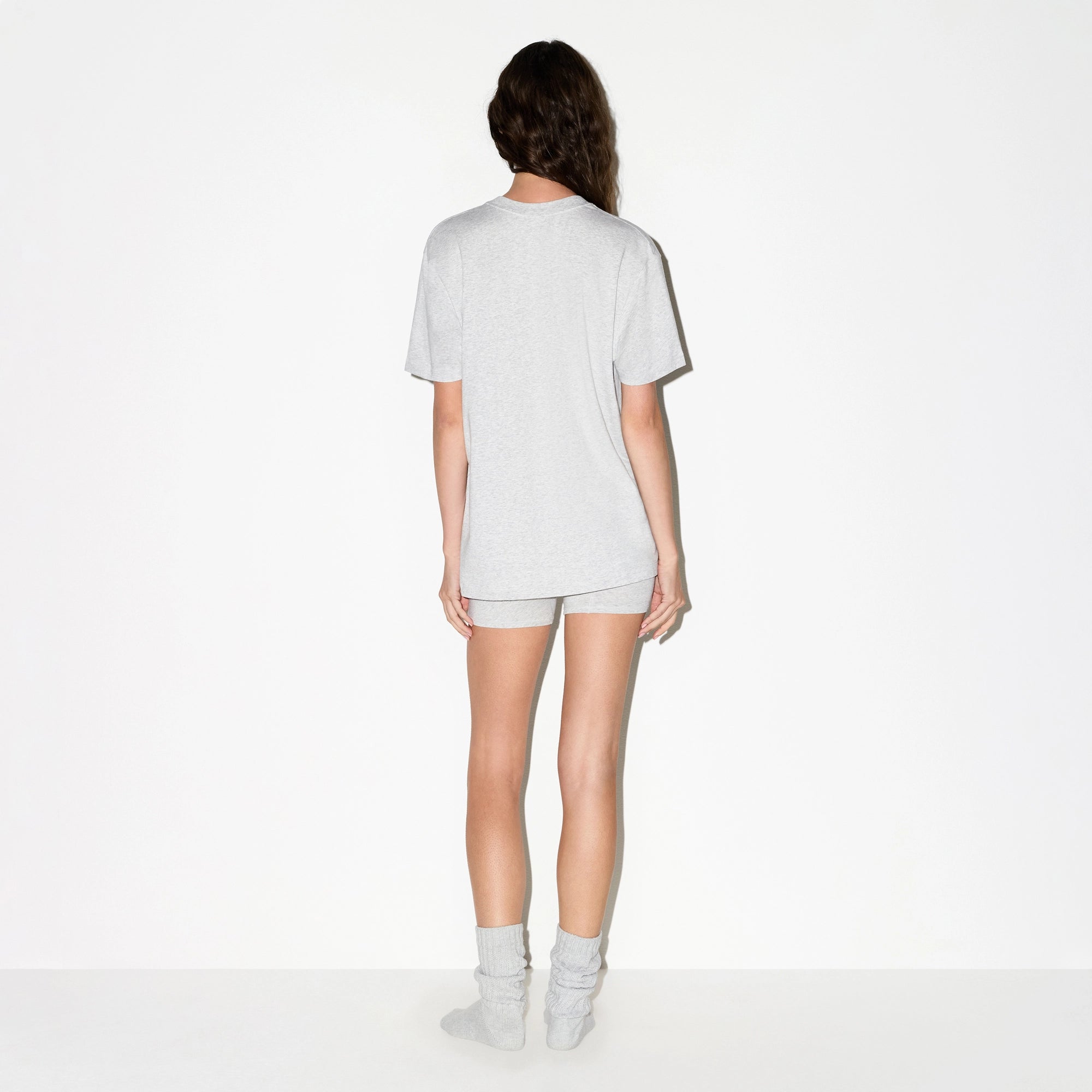 BOYFRIEND T-SHIRT | LIGHT HEATHER GREY - Image 4