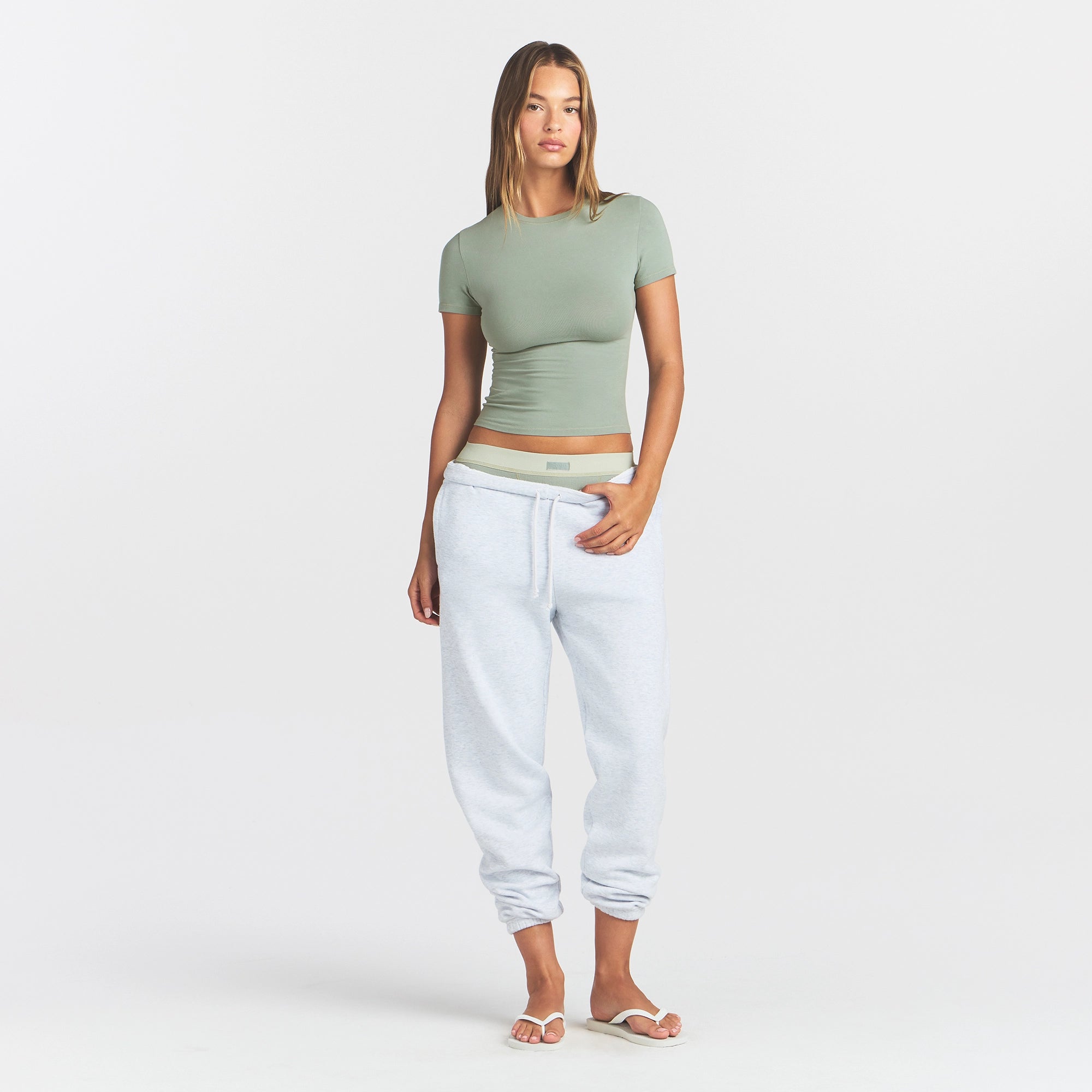 COTTON JERSEY T-SHIRT | MINERAL - Image 2