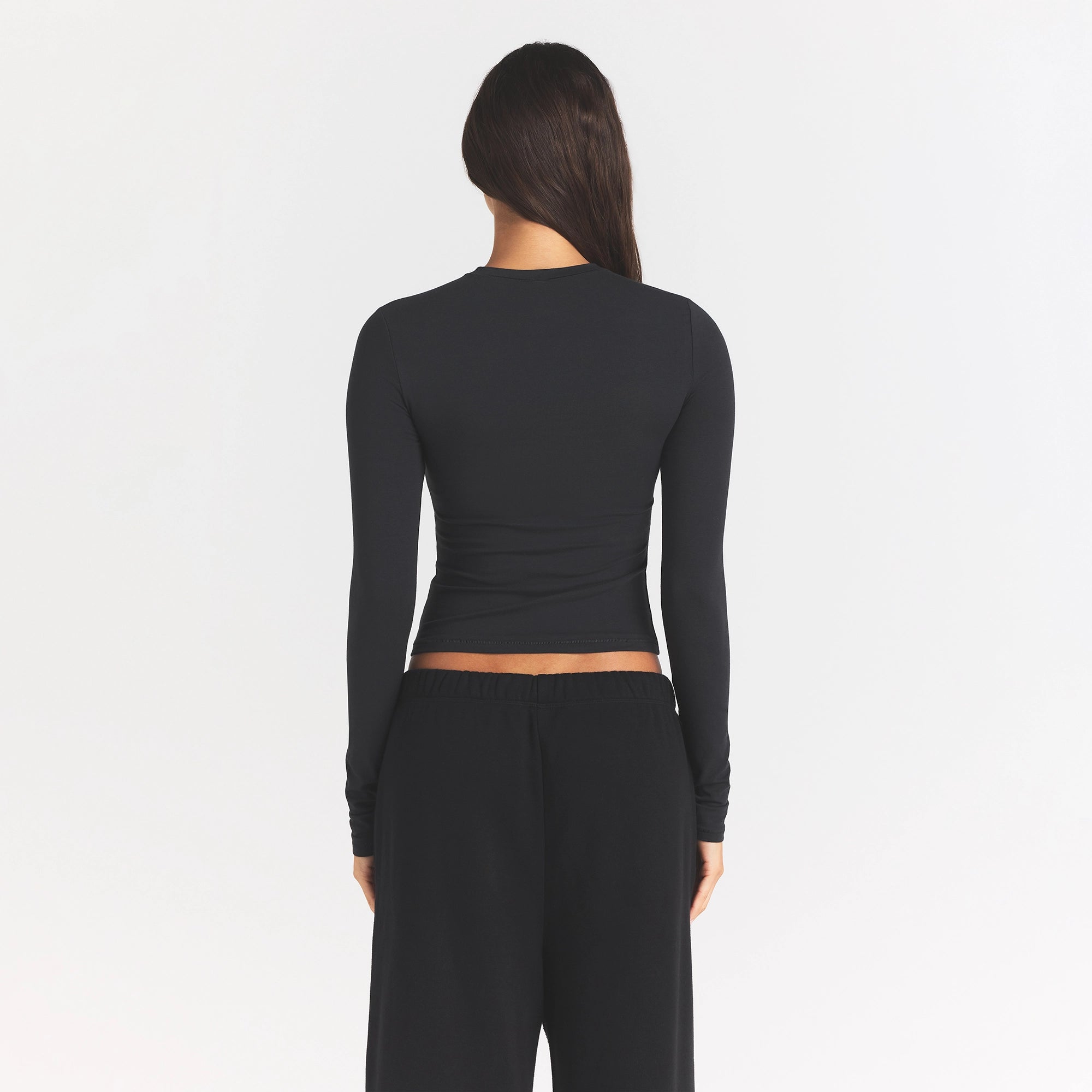 COTTON JERSEY LONG SLEEVE T-SHIRT | SOOT - Image 5