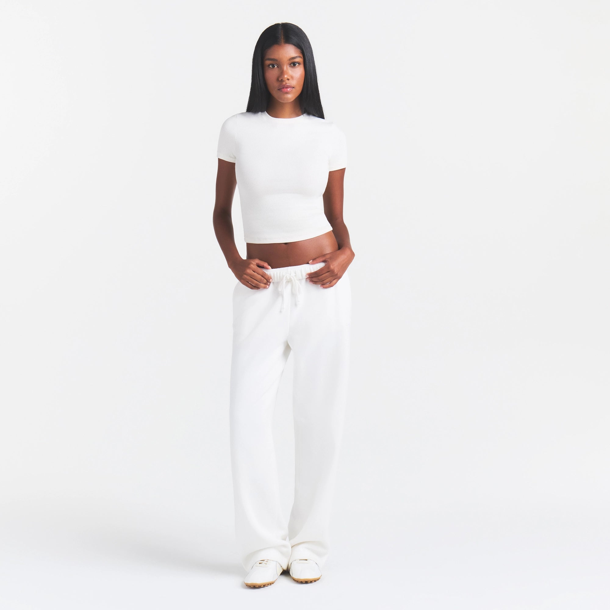 COTTON RIB T-SHIRT | MARBLE - Image 2