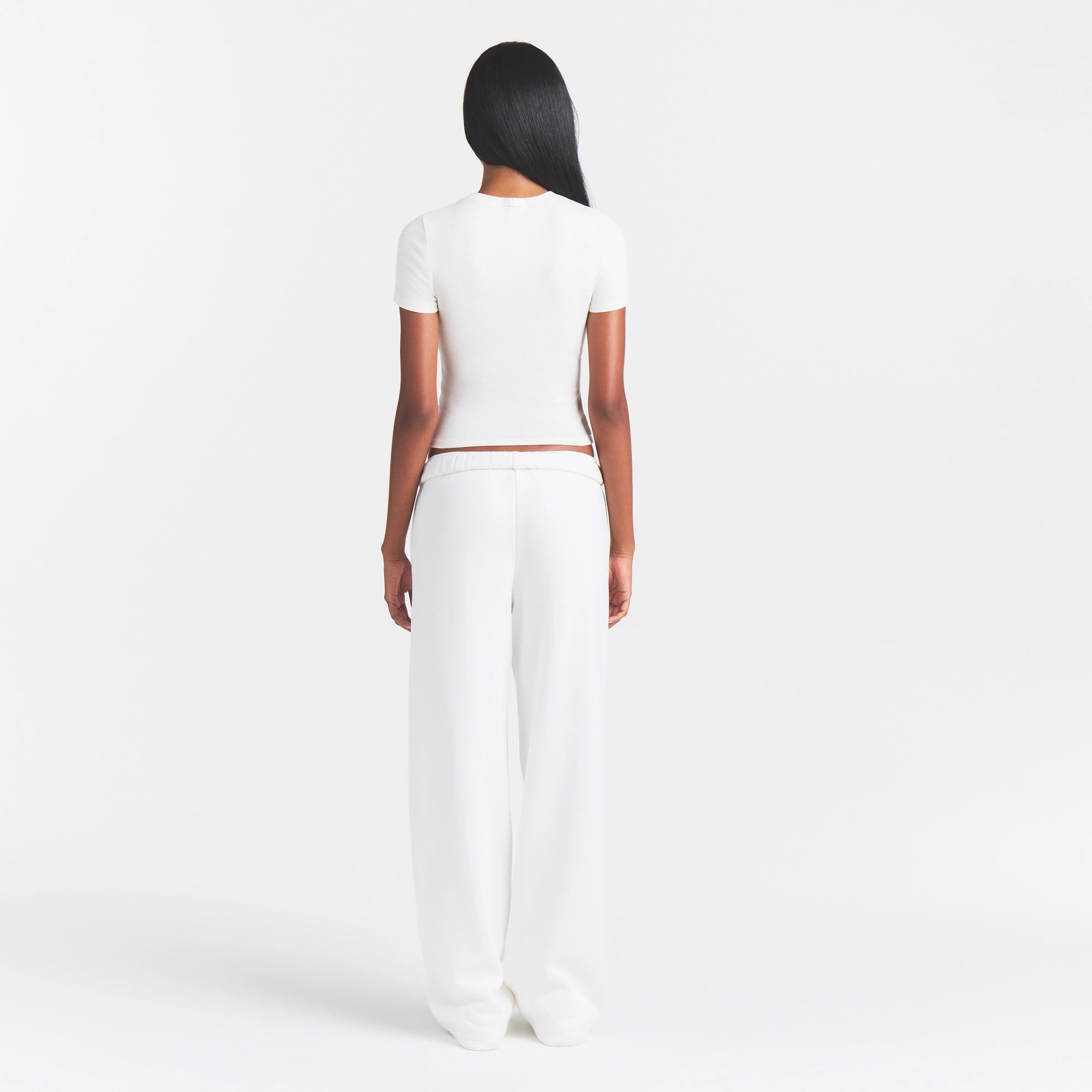 COTTON RIB T-SHIRT | MARBLE - Image 3