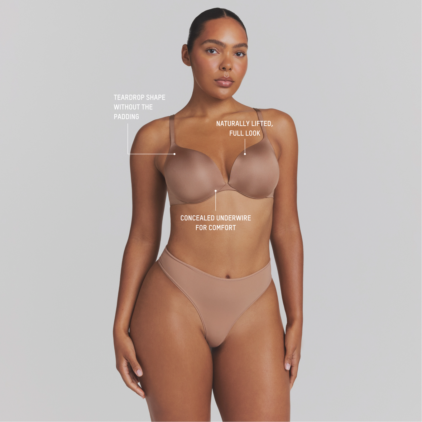 SKIMS ULTIMATE TEARDROP T-SHIRT BRA | SIENNA - Image 3