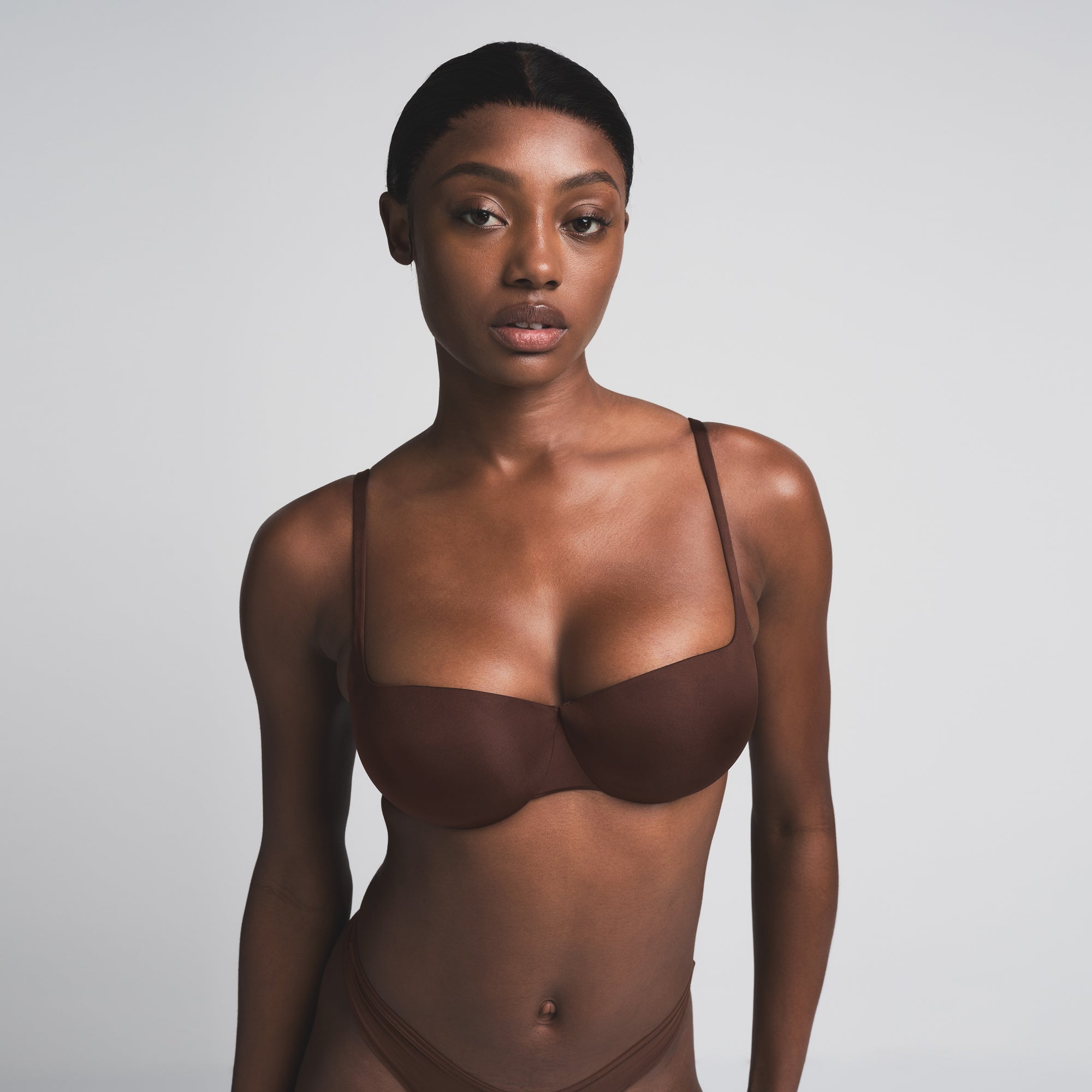SKIMS ULTIMATE BALCONETTE PUSH-UP BRA | COCOA - Image 2