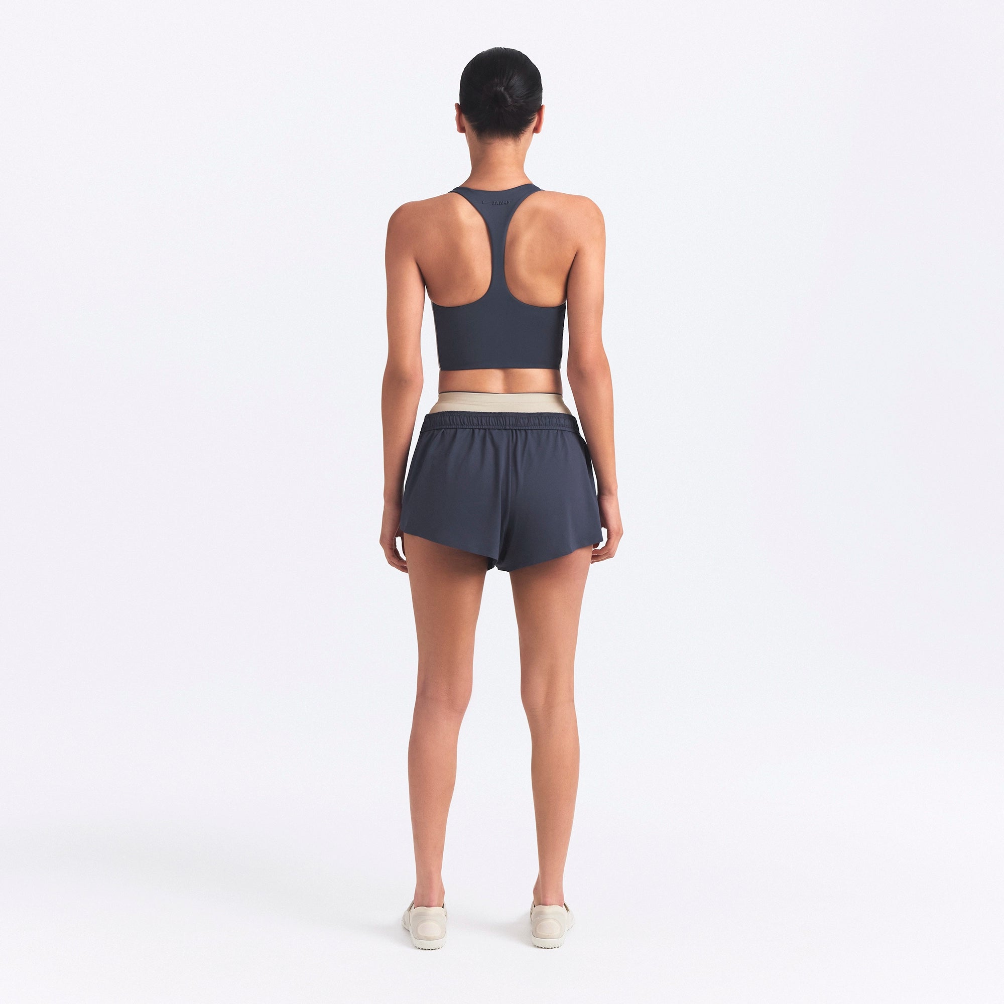 NikeSKIMS MATTE SHINE MIX RACERBACK BRA TOP | DEEP ROYAL AND STONE - Image 6