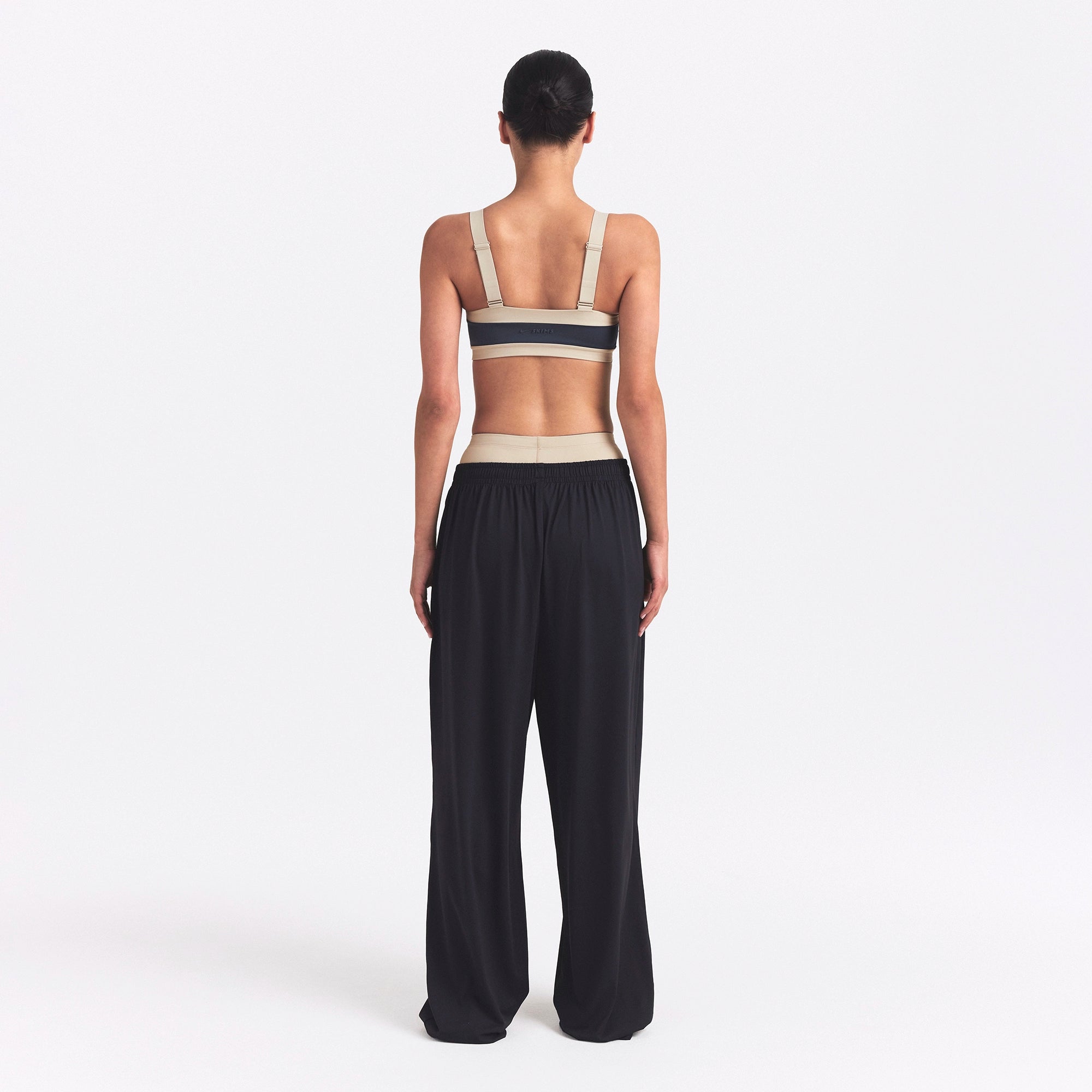 NikeSKIMS MATTE SHINE MIX STRAIGHT NECK BRA | DEEP ROYAL AND STONE - Image 4