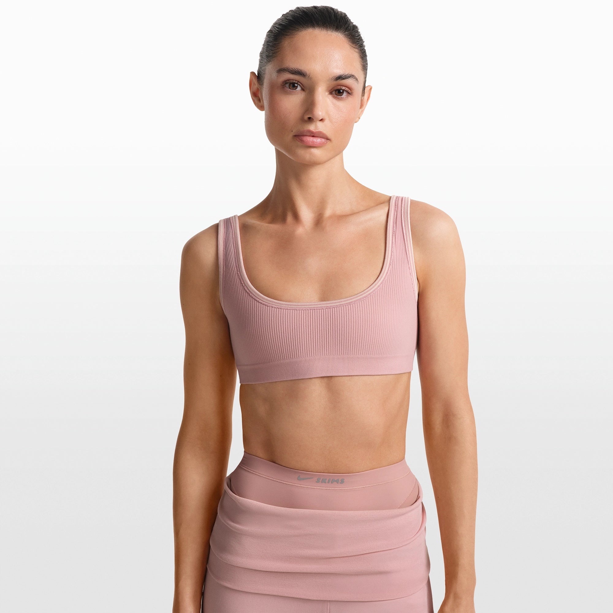 NikeSKIMS RIBBED SEAMLESS MICRO SCOOP BRA | HIMALAYAN - Image 3