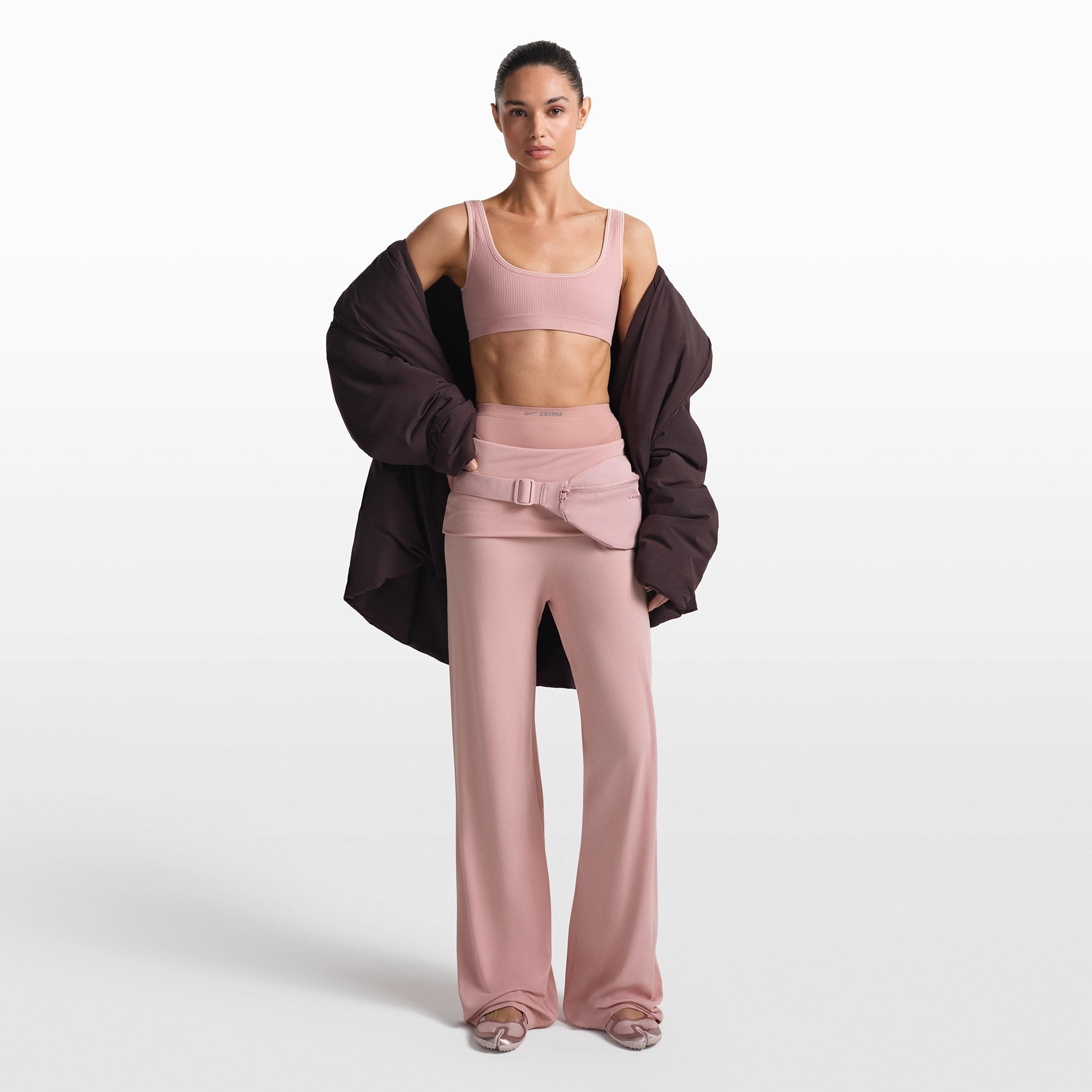 NikeSKIMS RIBBED SEAMLESS MICRO SCOOP BRA | HIMALAYAN - Image 2