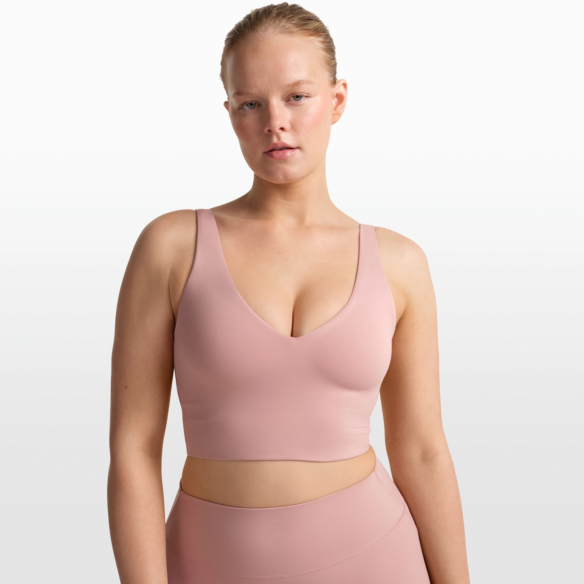 NikeSKIMS MATTE V-NECK BRA TOP | HIMALAYAN - Image 3