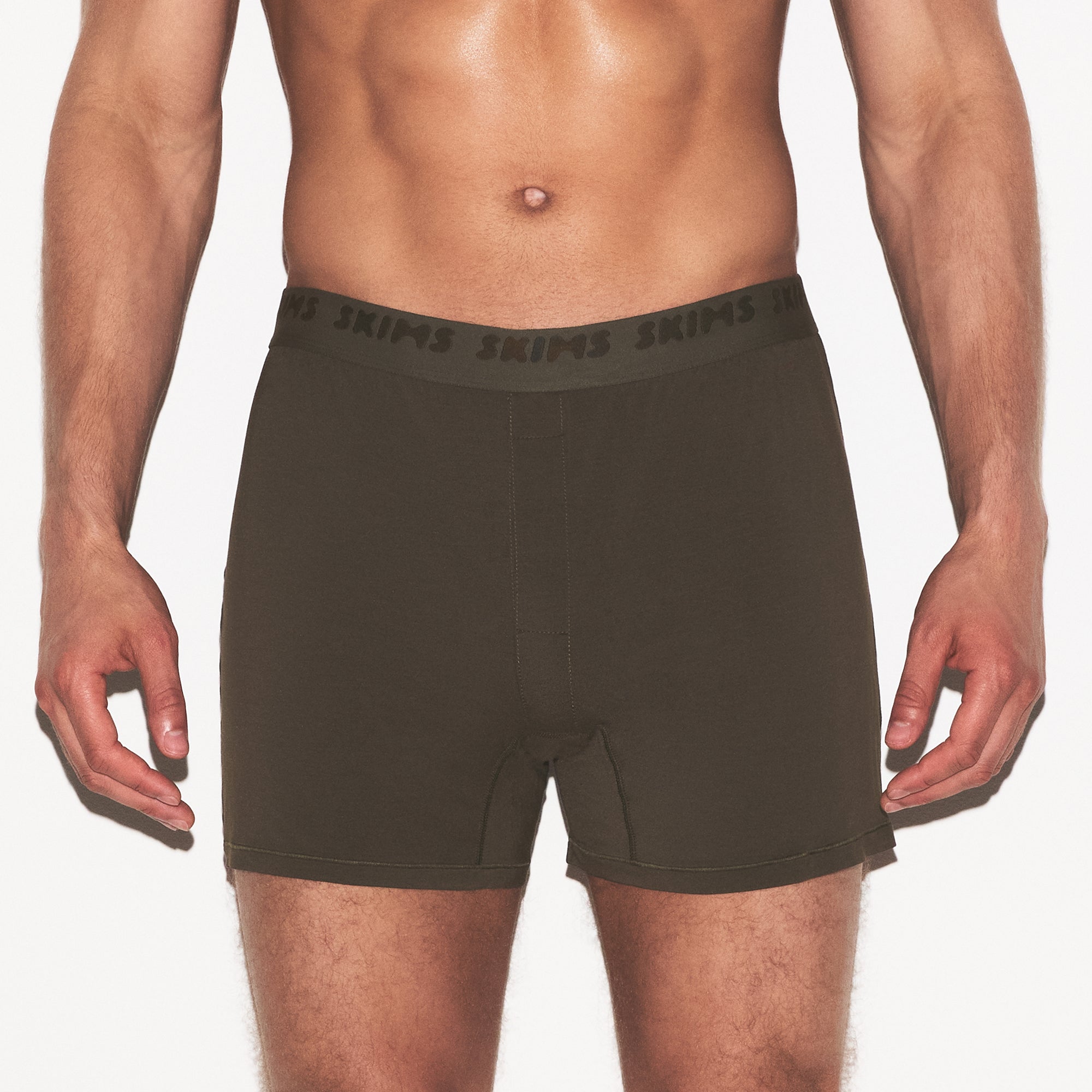 SKIMS STRETCH MENS KNIT BOXER | LODEN - Image 4