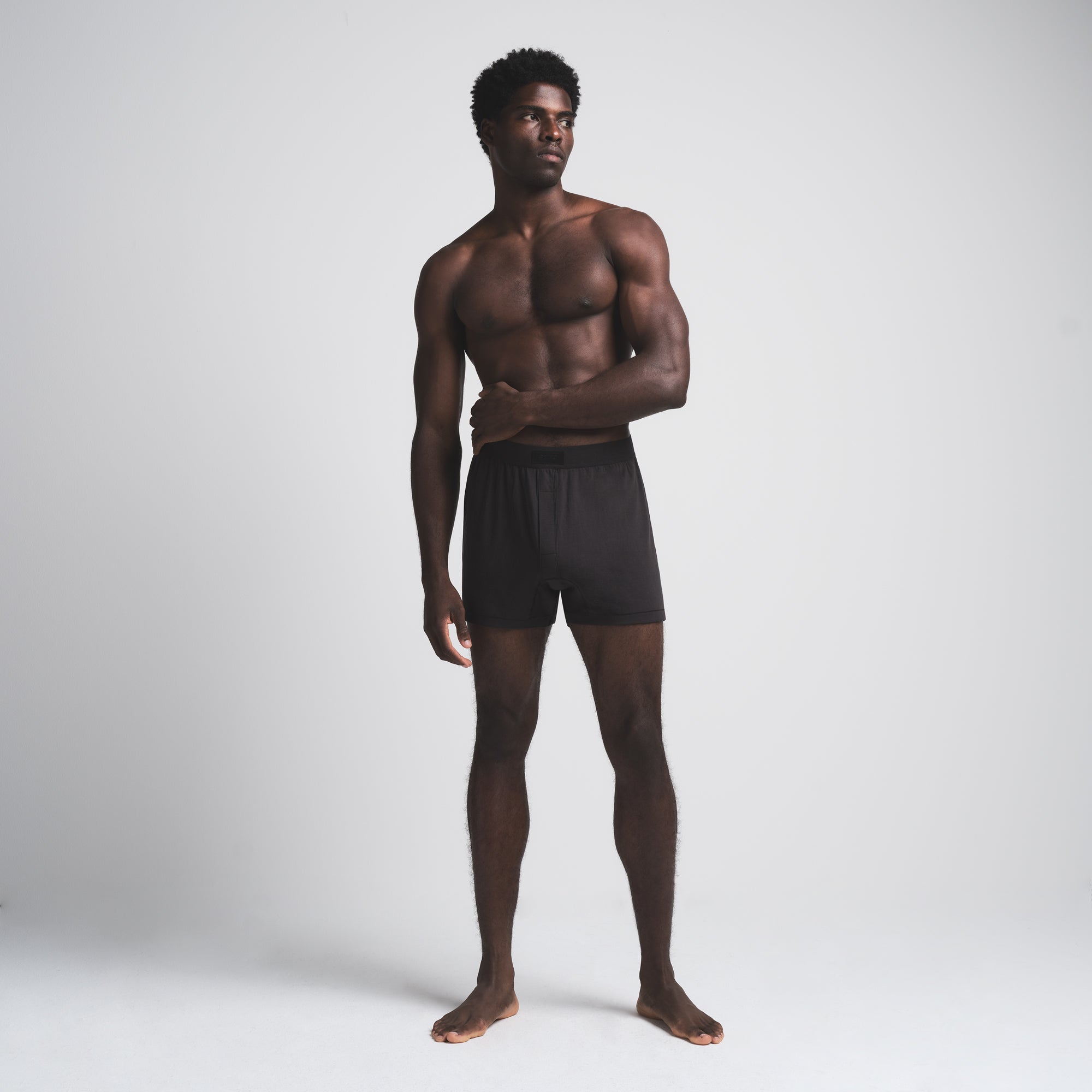 SKIMS COTTON MENS KNIT BOXER | ONYX - Image 2
