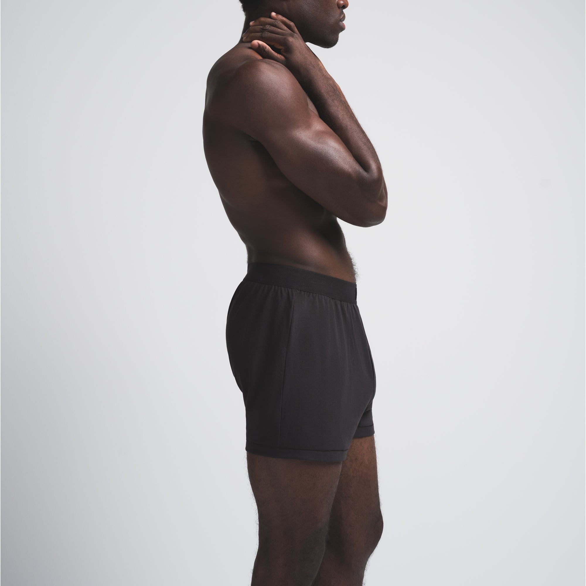 SKIMS COTTON MENS KNIT BOXER | ONYX - Image 3