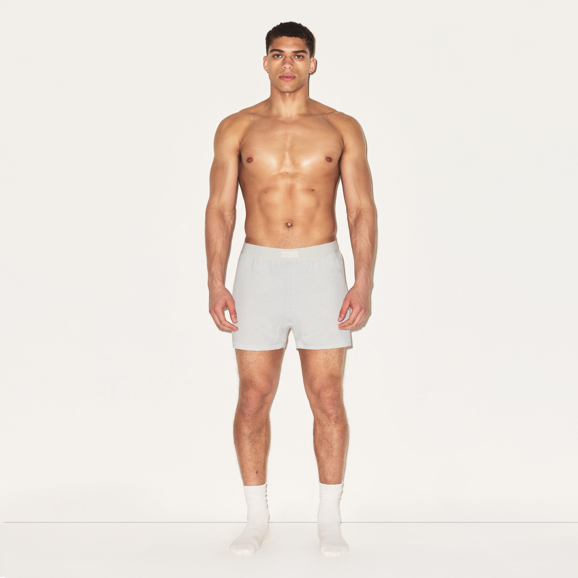 SKIMS COTTON MENS KNIT BOXER 3-PACK | HEATHER MULTI - Image 2