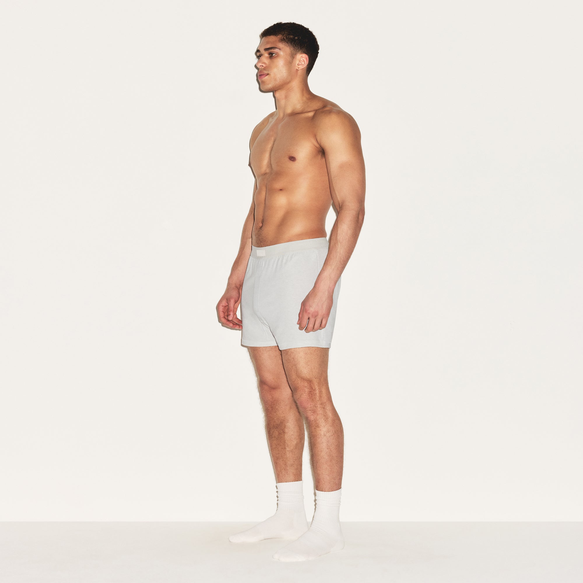 SKIMS COTTON MENS KNIT BOXER 3-PACK | HEATHER MULTI - Image 3