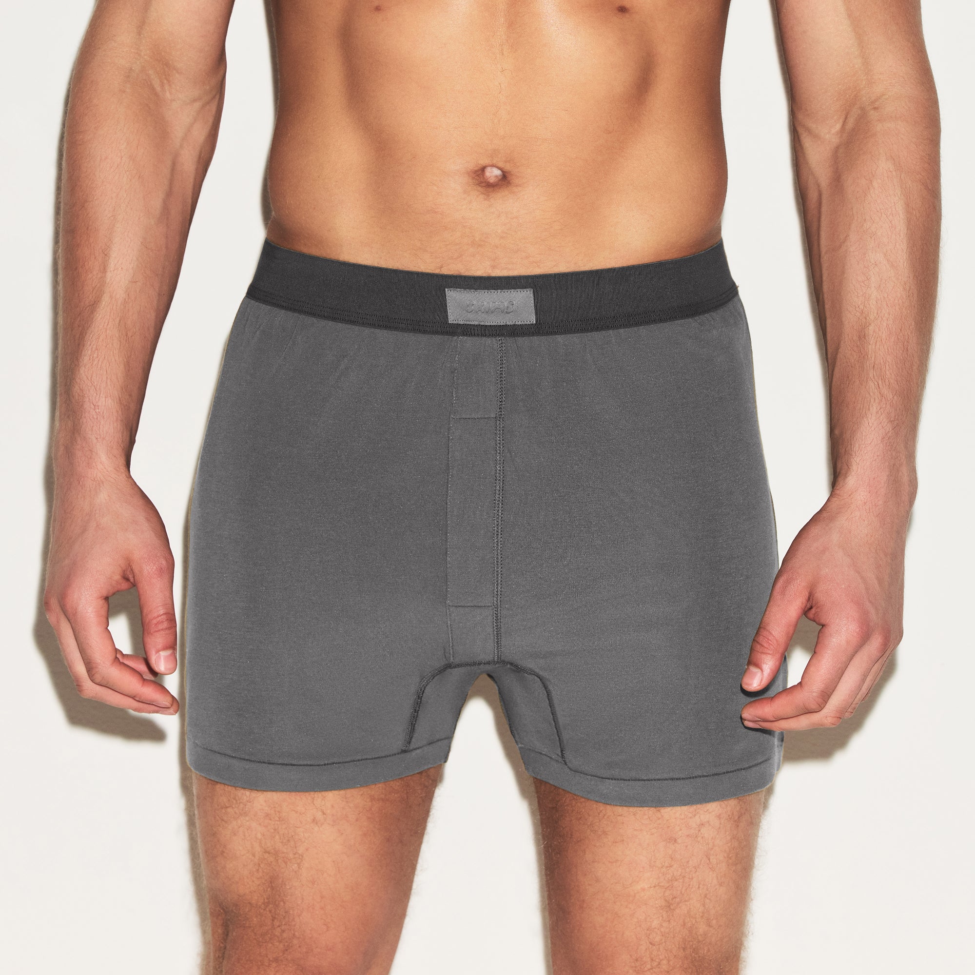 SKIMS COTTON MENS KNIT BOXER 3-PACK | HEATHER MULTI - Image 4
