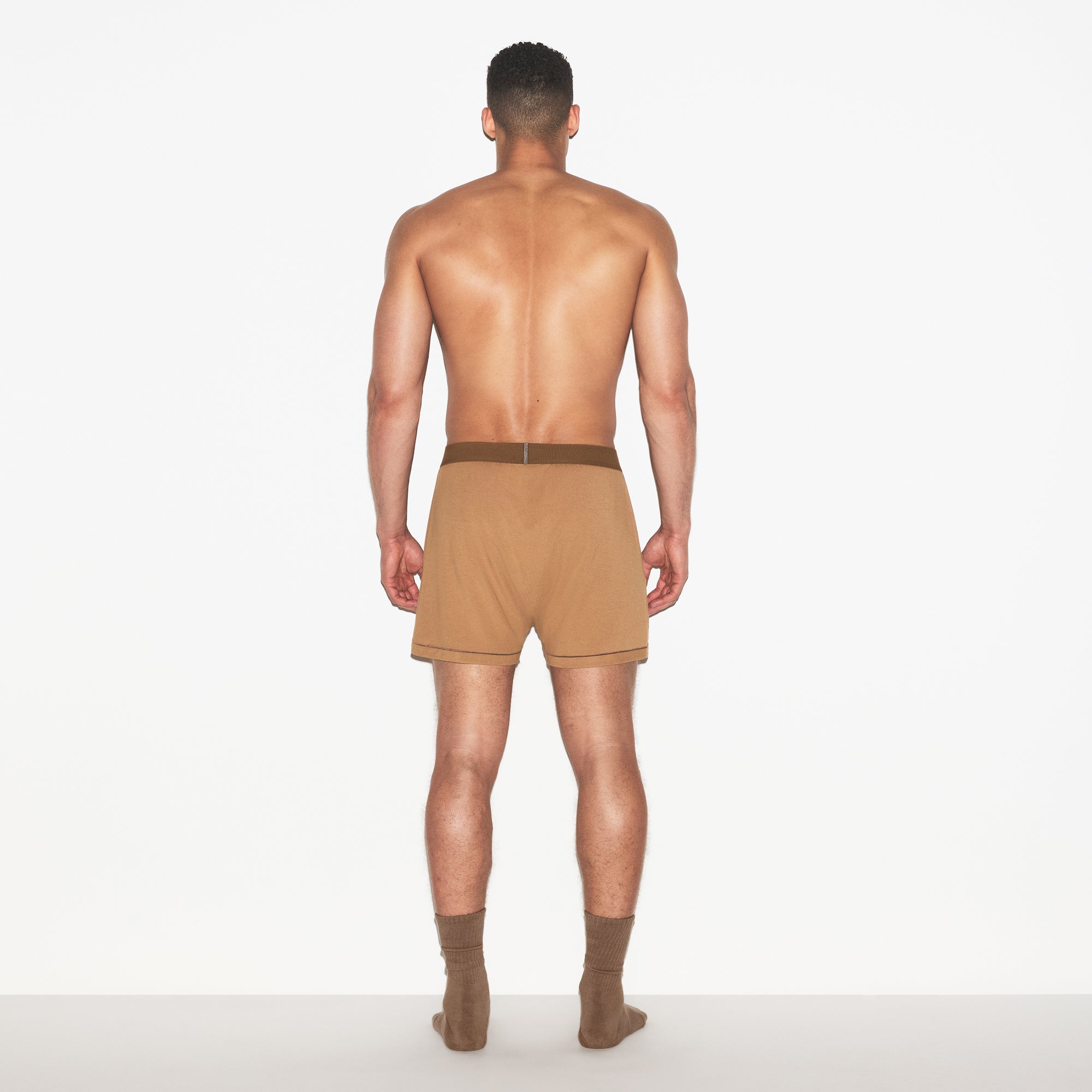 SKIMS COTTON MENS KNIT BOXER 3-PACK | RUSSET MULTI - Image 4