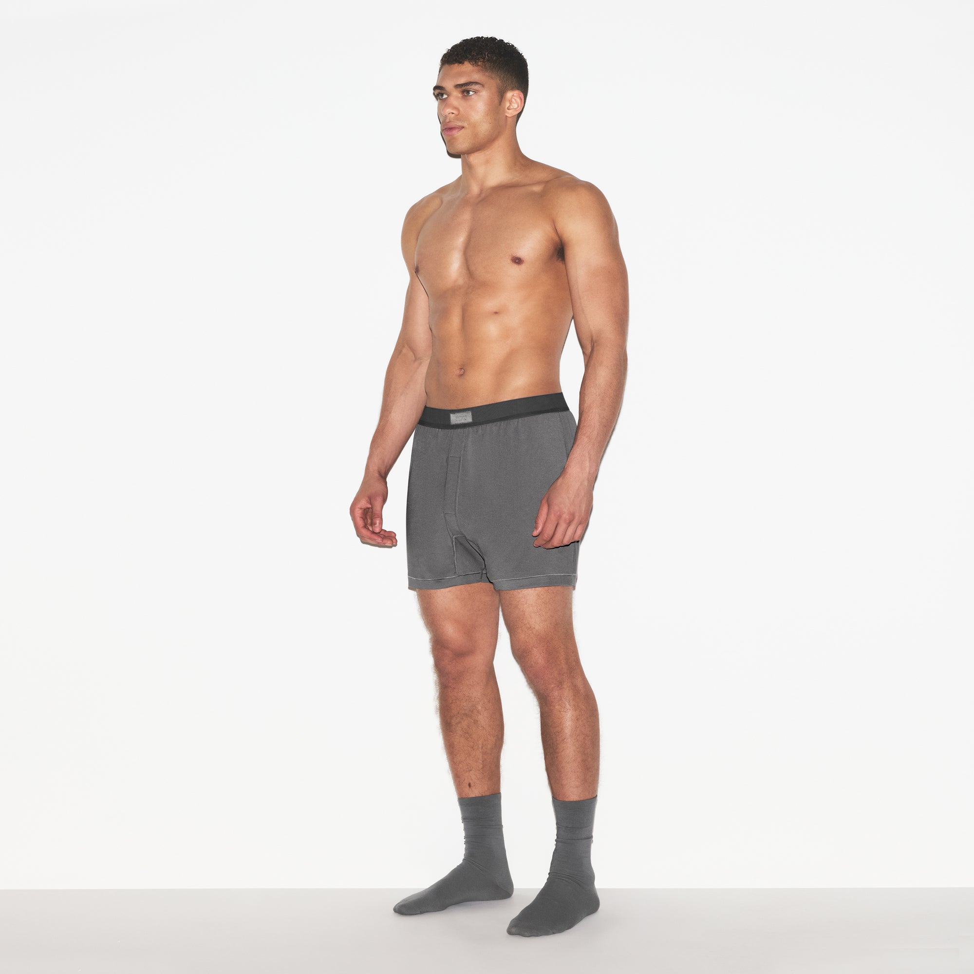 SKIMS COTTON MENS KNIT BOXER 3-PACK | RUSSET MULTI - Image 5