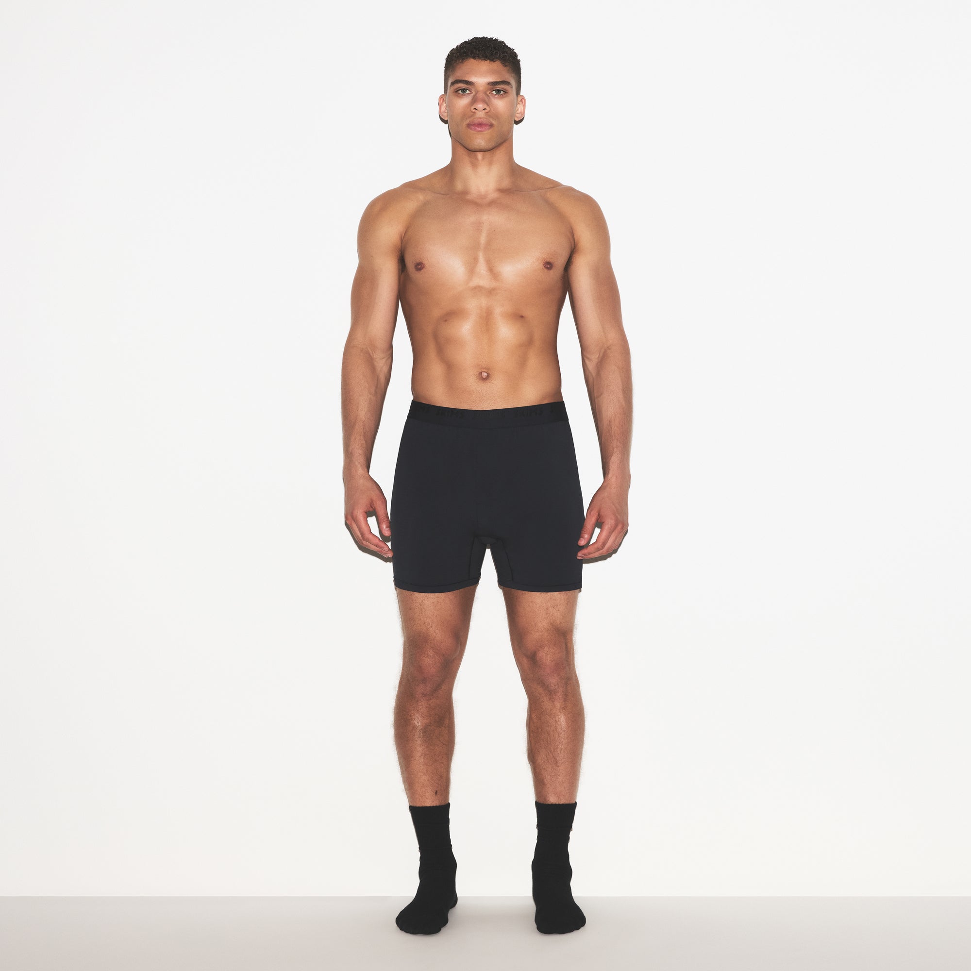 SKIMS STRETCH MENS KNIT BOXER 3-PACK | GUNMETAL MULTI - Image 2