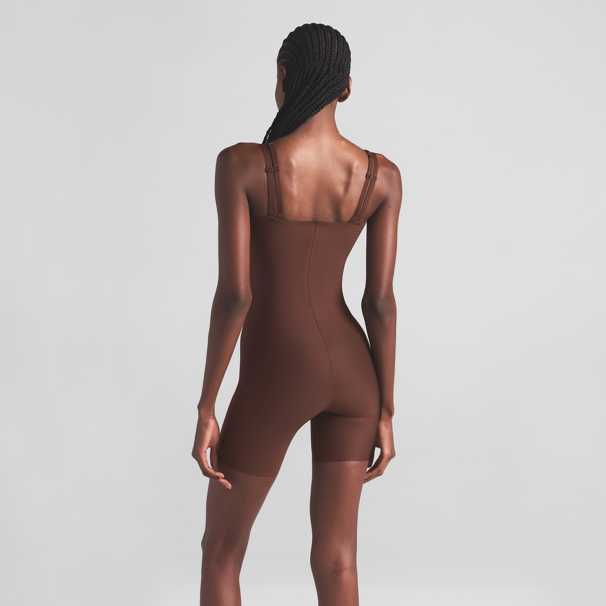 SKIMS BODY CORE SCULPT OPEN BUST MID THIGH BODYSUIT | COCOA - Image 5