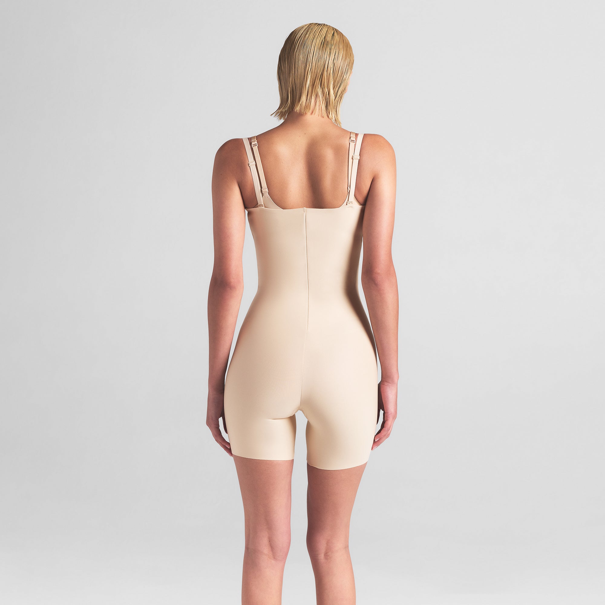 SKIMS BODY CORE SCULPT OPEN BUST MID THIGH BODYSUIT | SAND - Image 6