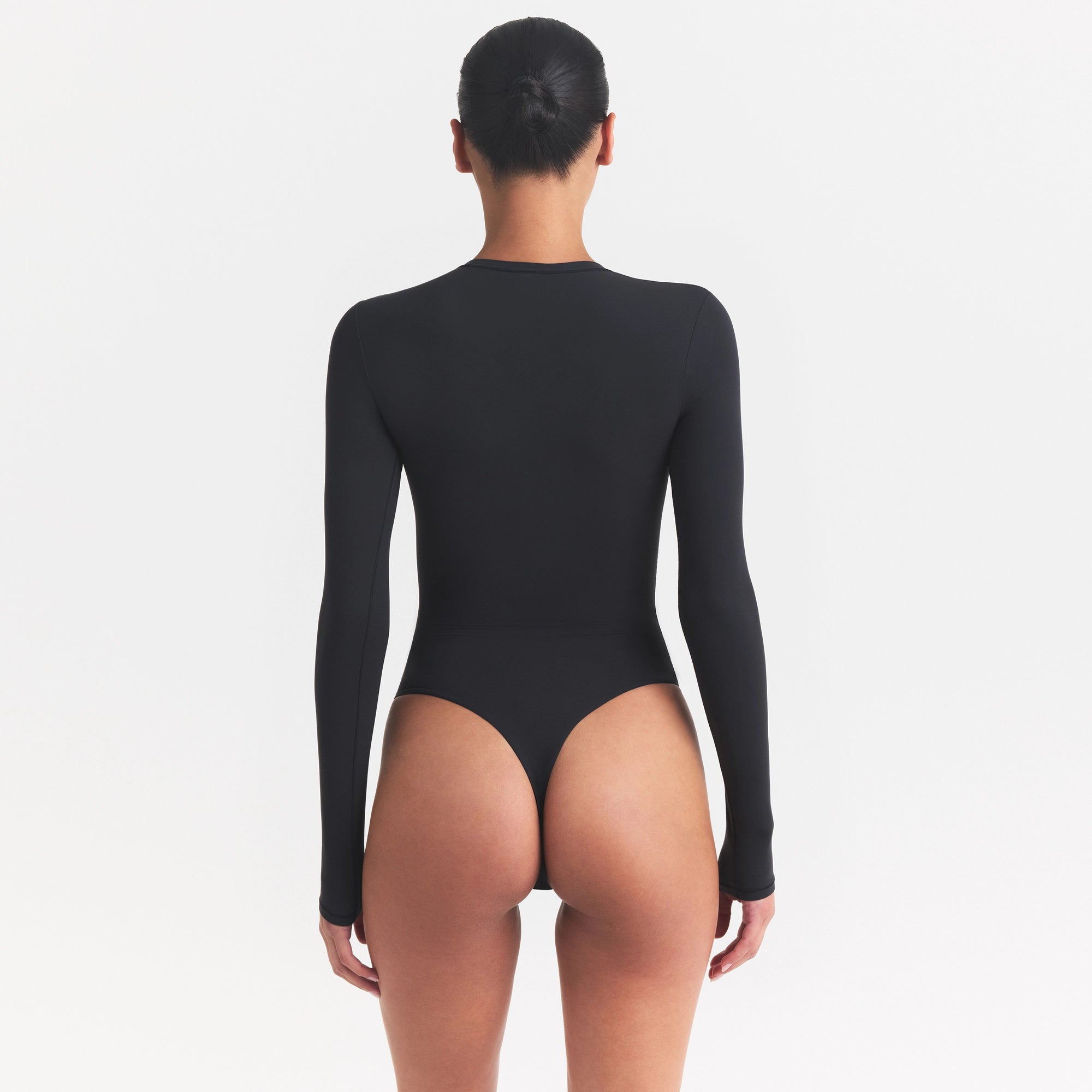 FITS EVERYBODY LONG SLEEVE CREW NECK BODYSUIT | ONYX - Image 5