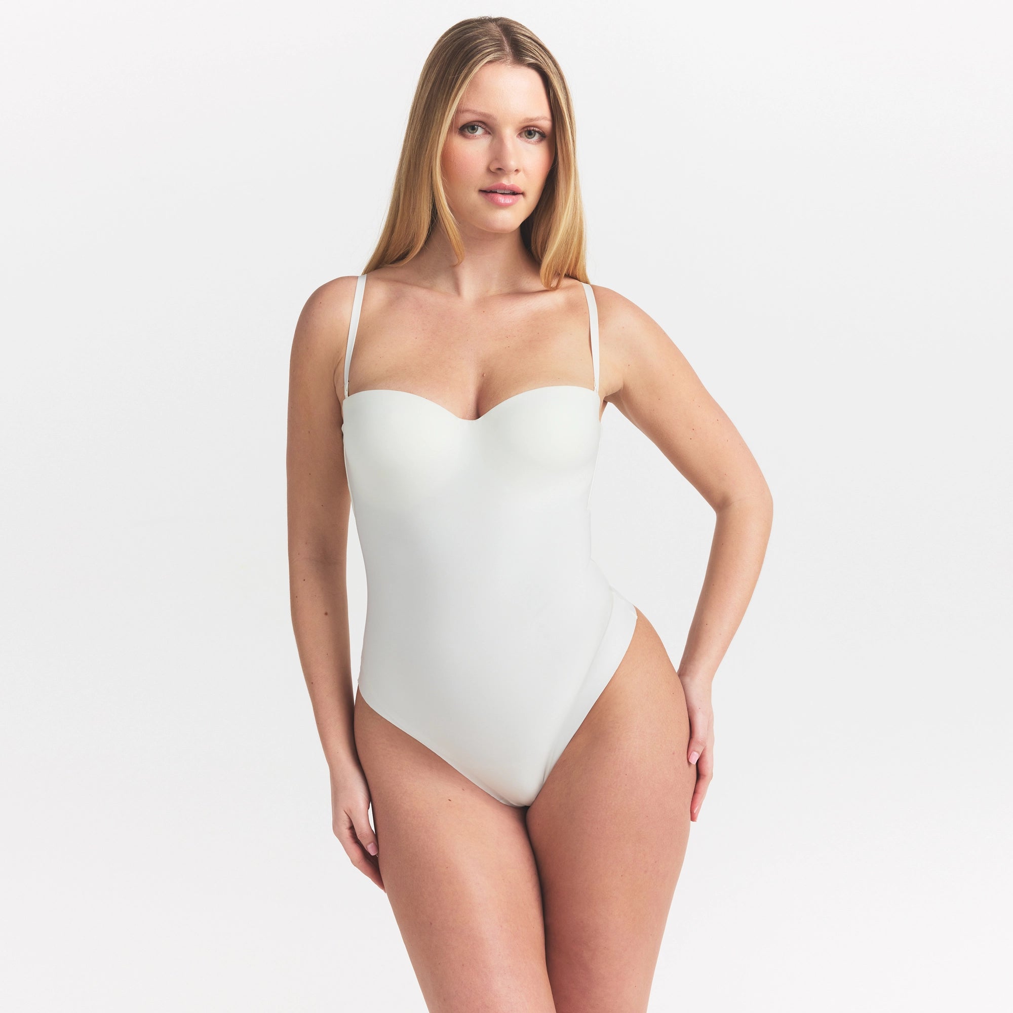 SKIMS BODY UNDERWIRE THONG BODYSUIT | IVORY - Image 3