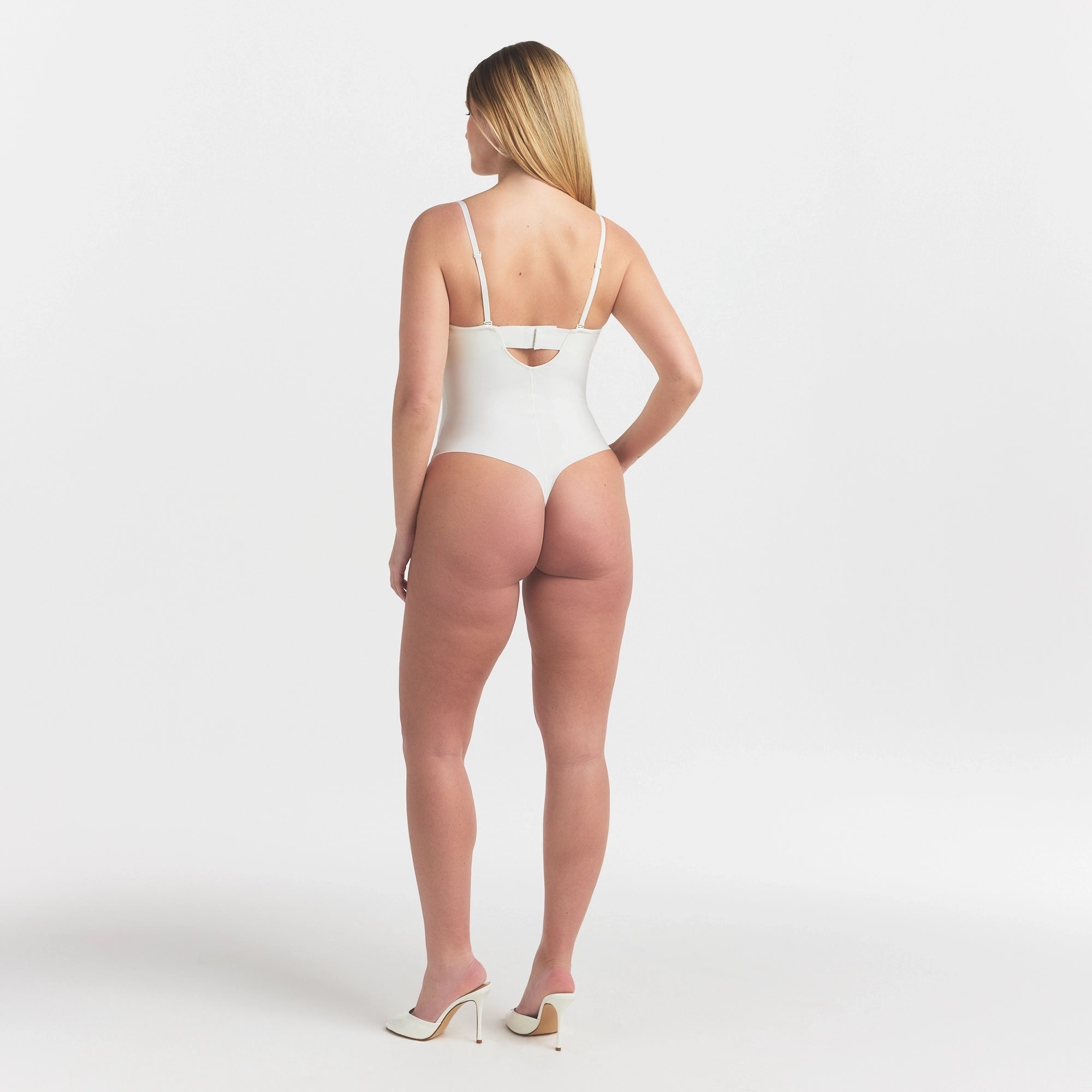SKIMS BODY UNDERWIRE THONG BODYSUIT | IVORY - Image 5