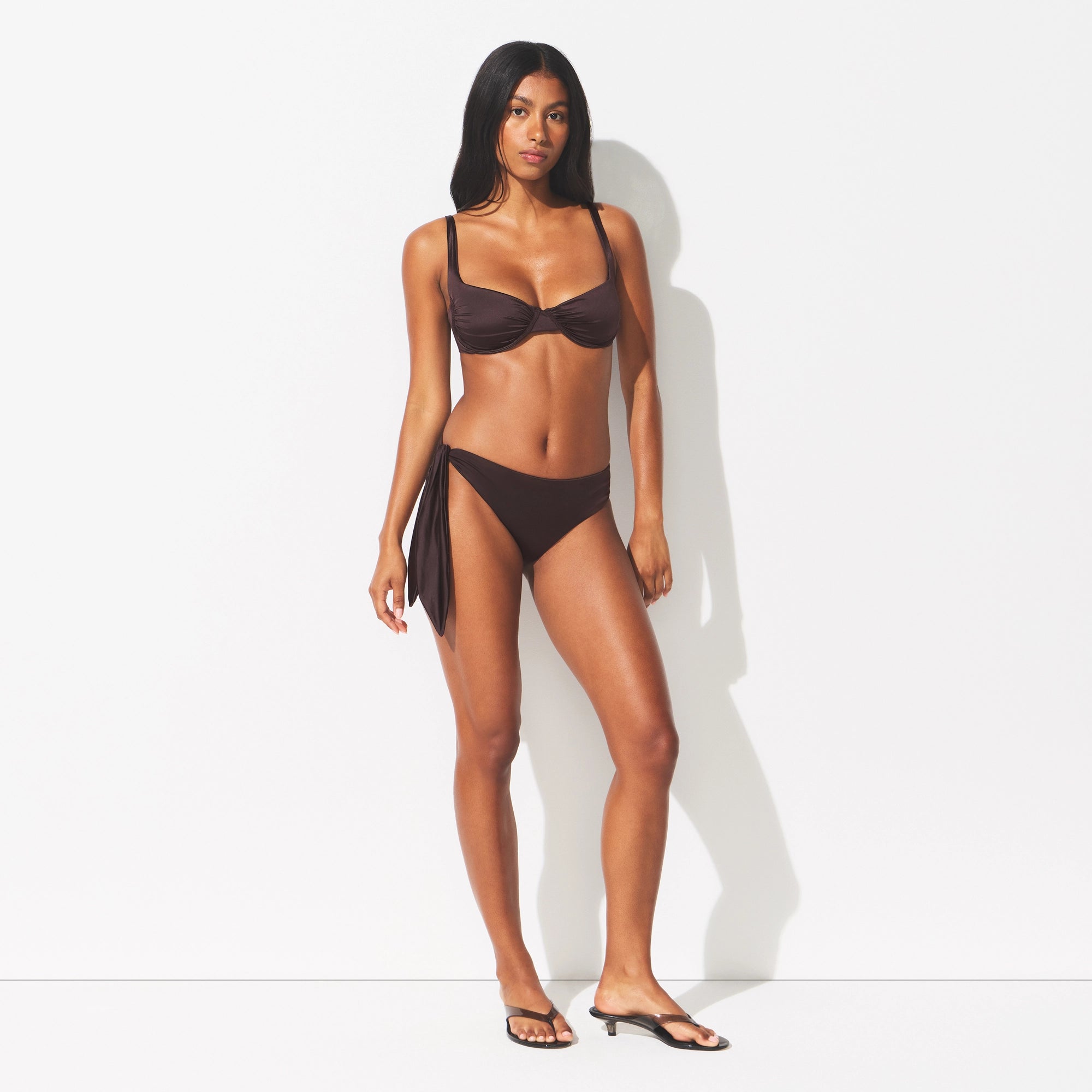 SATIN SWIM TIE SIDE BIKINI BOTTOM | PHOENIX - Image 2