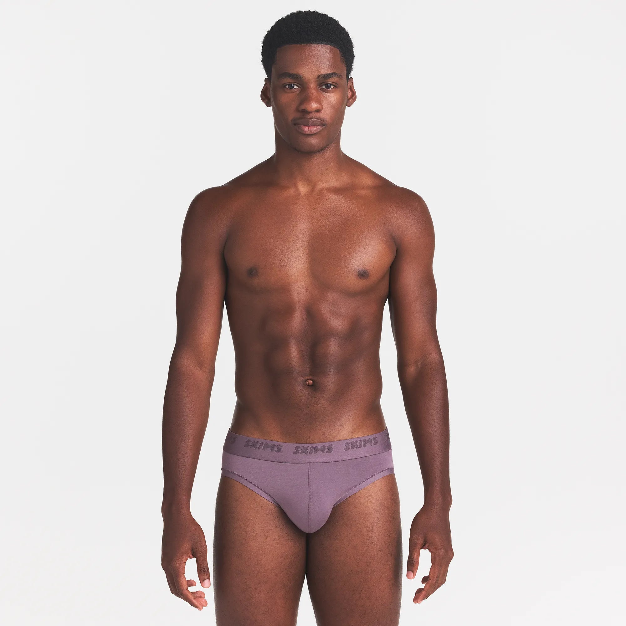 SKIMS STRETCH MENS BRIEF 3-PACK | IRIS HEATHER MULTI - Image 4