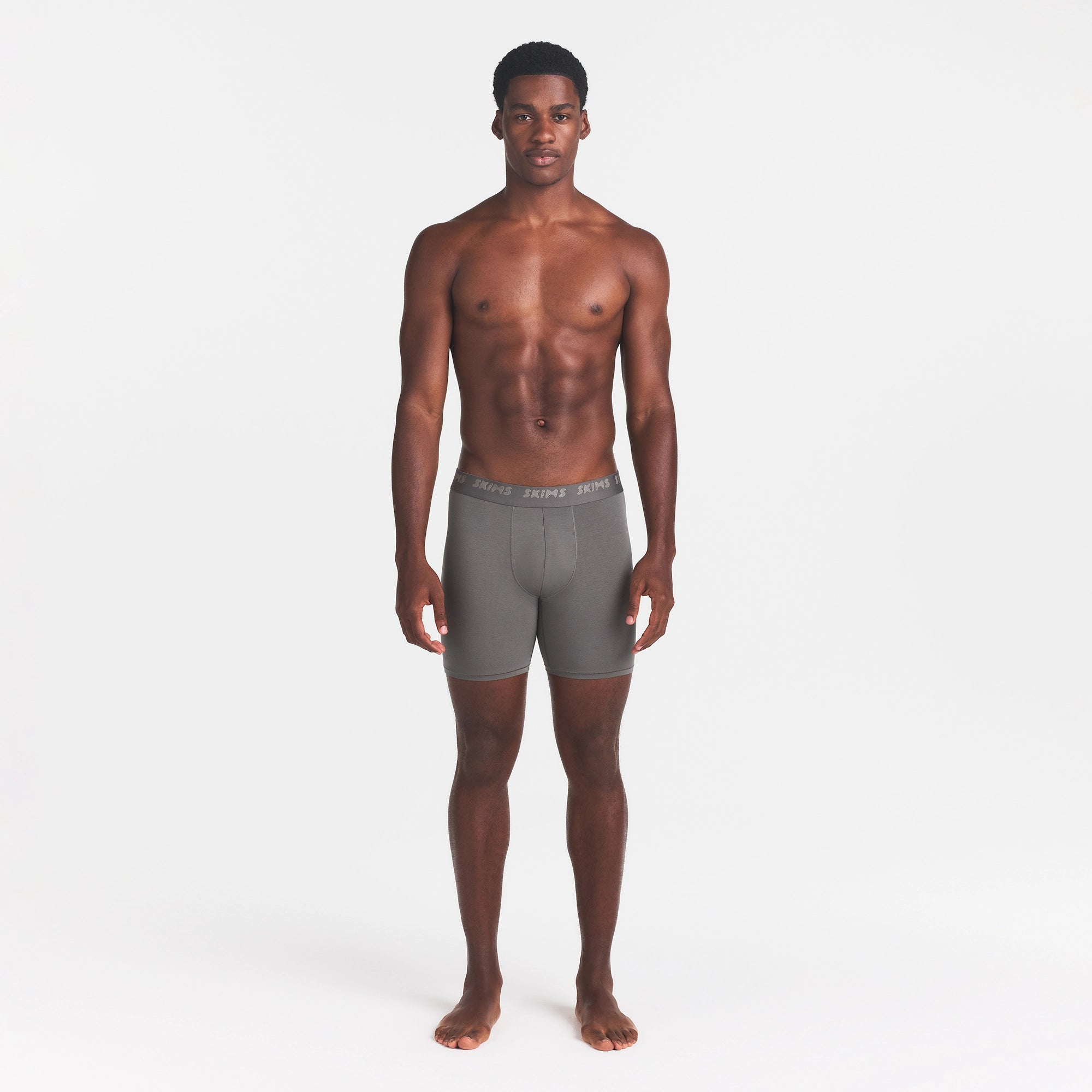 SKIMS STRETCH MENS 5 BOXER BRIEF | GUNMETAL - Image 2