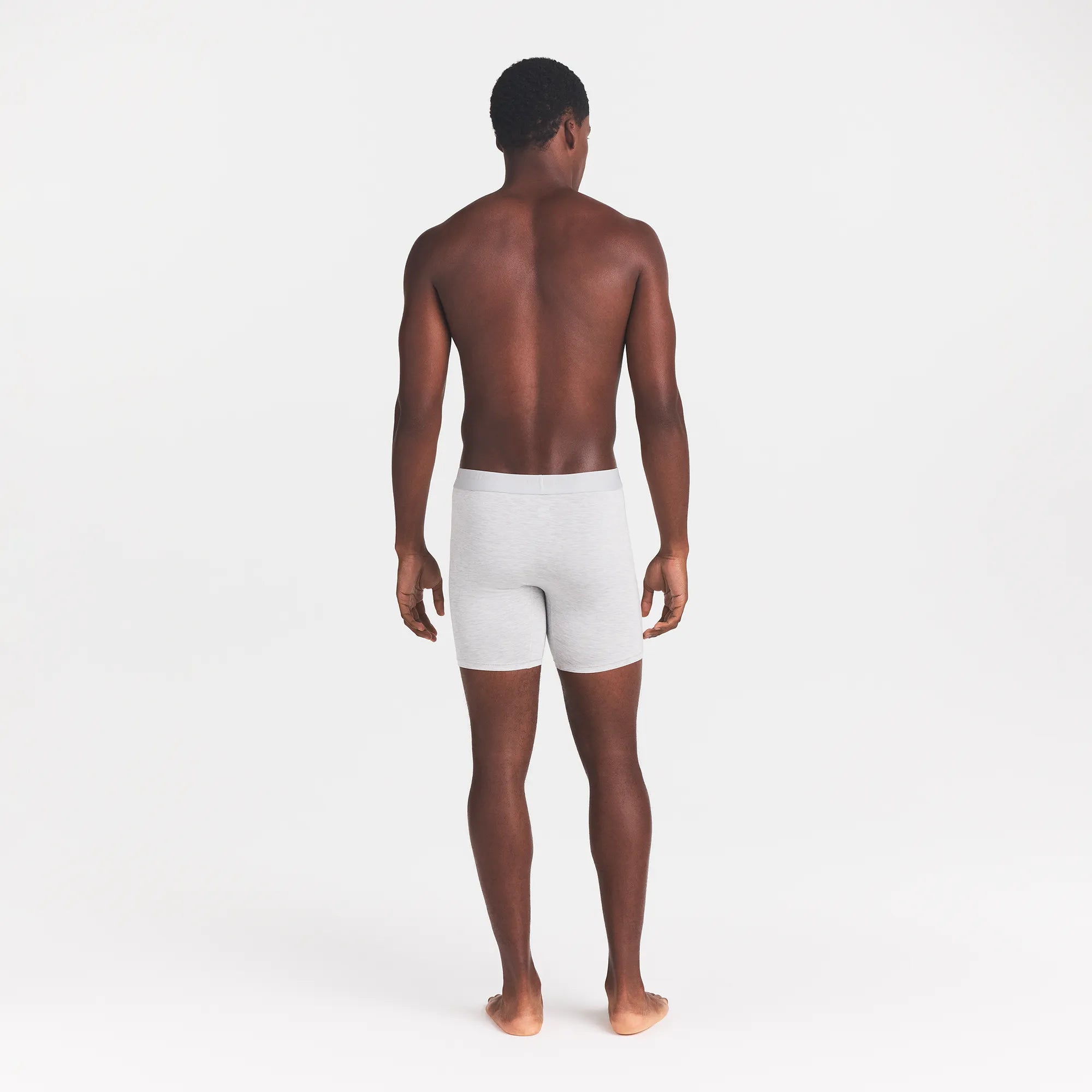 SKIMS STRETCH MENS 5 BOXER BRIEF | LIGHT HEATHER GREY - Image 3