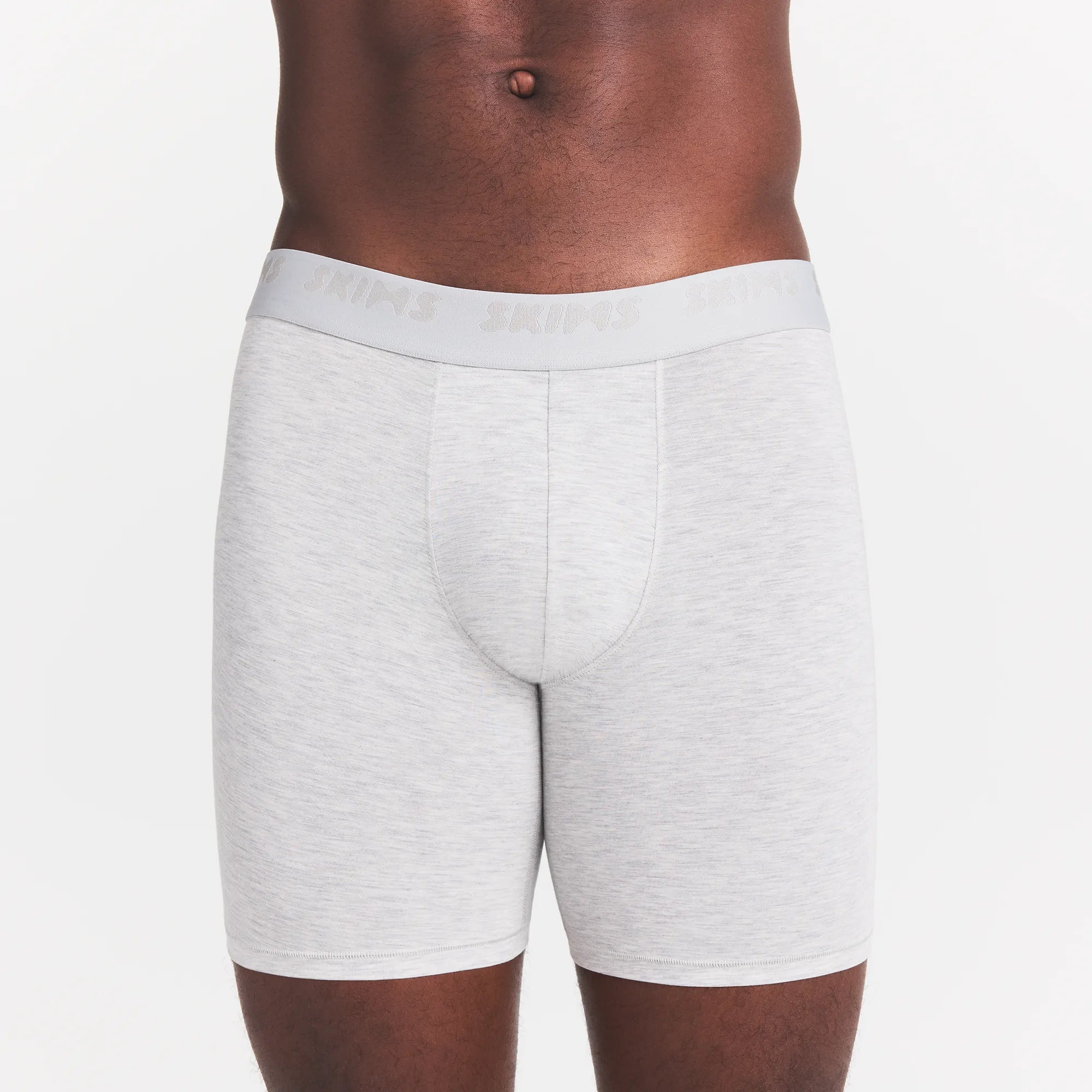 SKIMS STRETCH MENS 5 BOXER BRIEF | LIGHT HEATHER GREY - Image 5