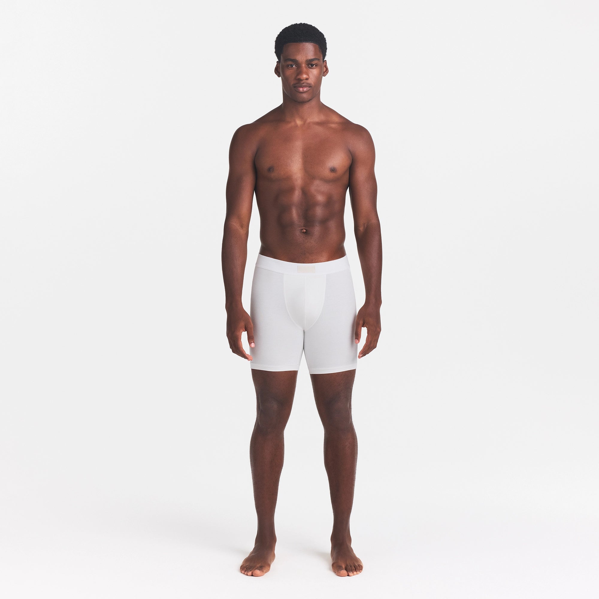 SKIMS COTTON MENS 5 BOXER BRIEF | CHALK - Image 2