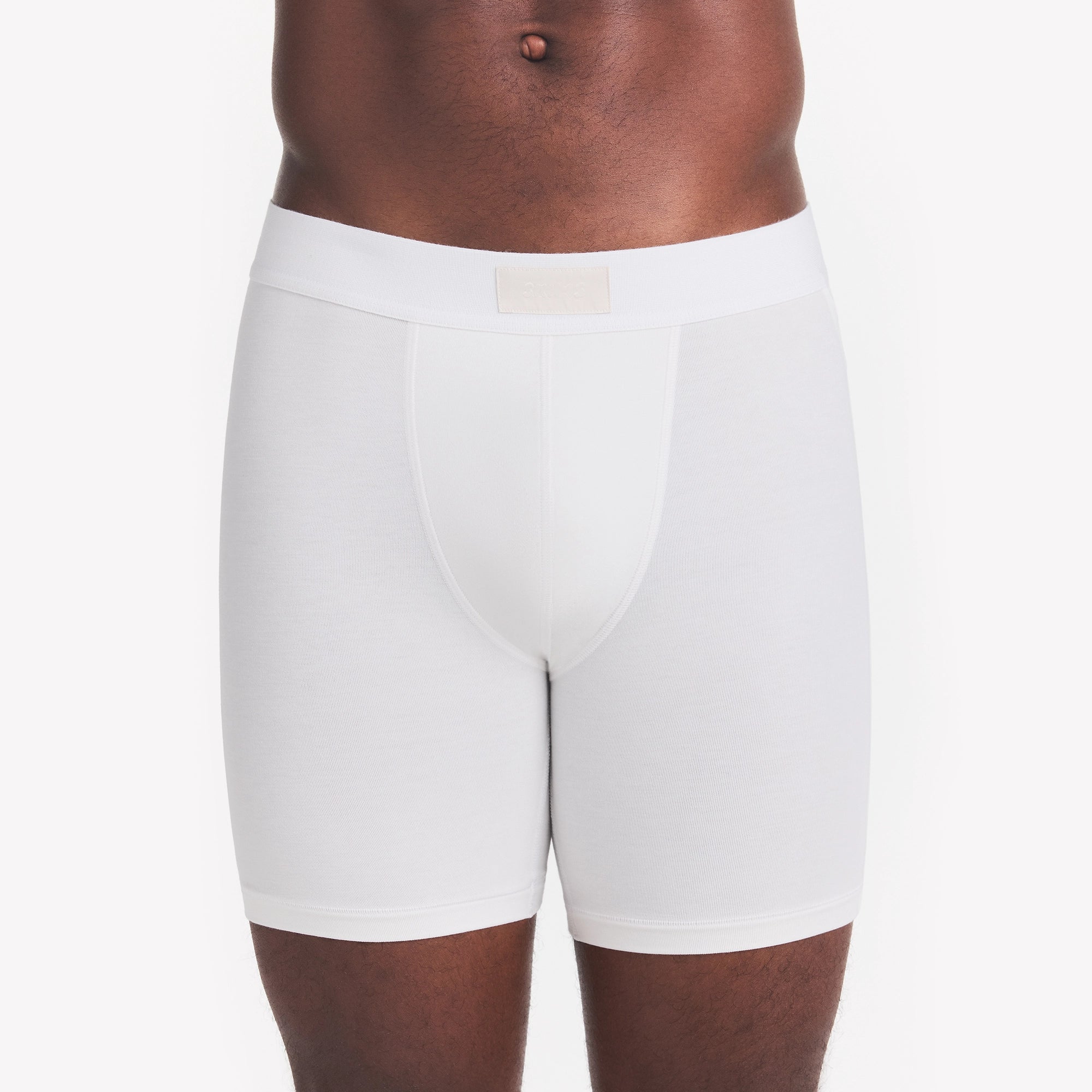 SKIMS COTTON MENS 5 BOXER BRIEF | CHALK - Image 5